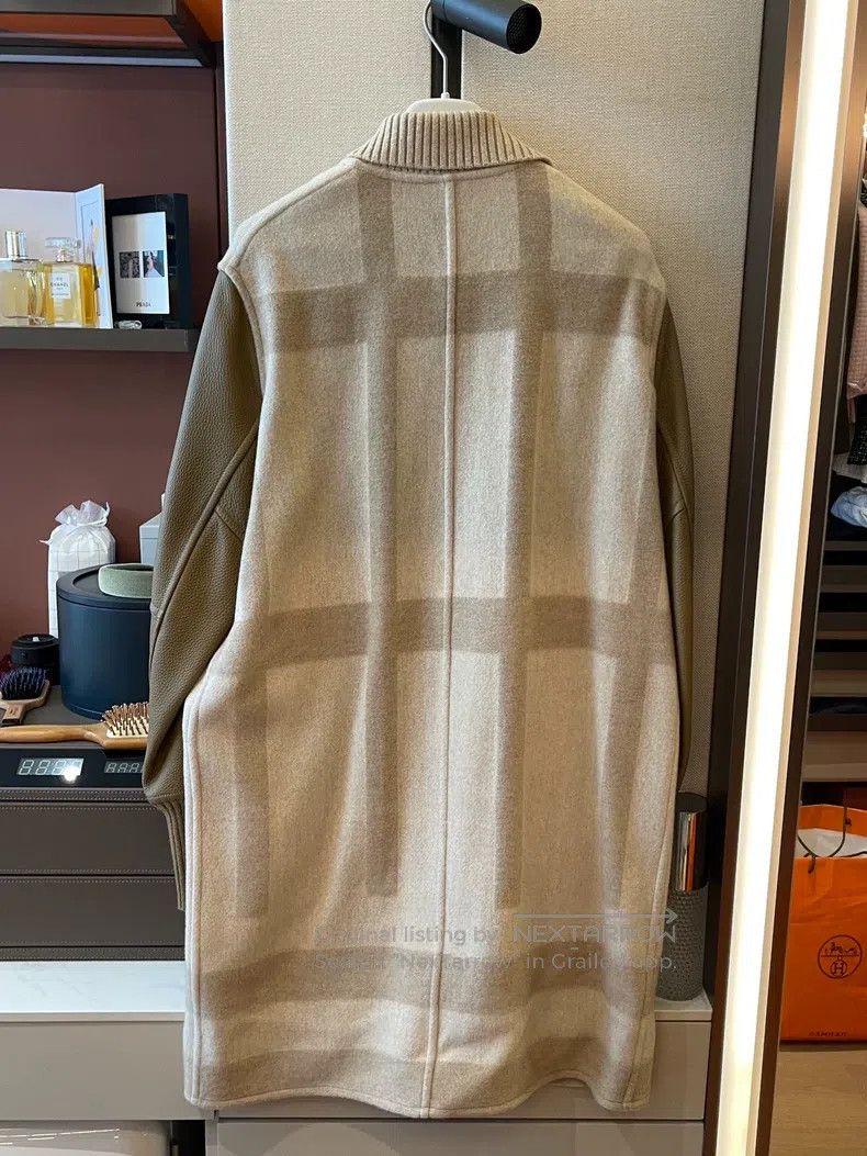Hermes Hermes Cashmere and leather combination coat Size XS / US 0-2 / IT 36-38 - 5 Thumbnail