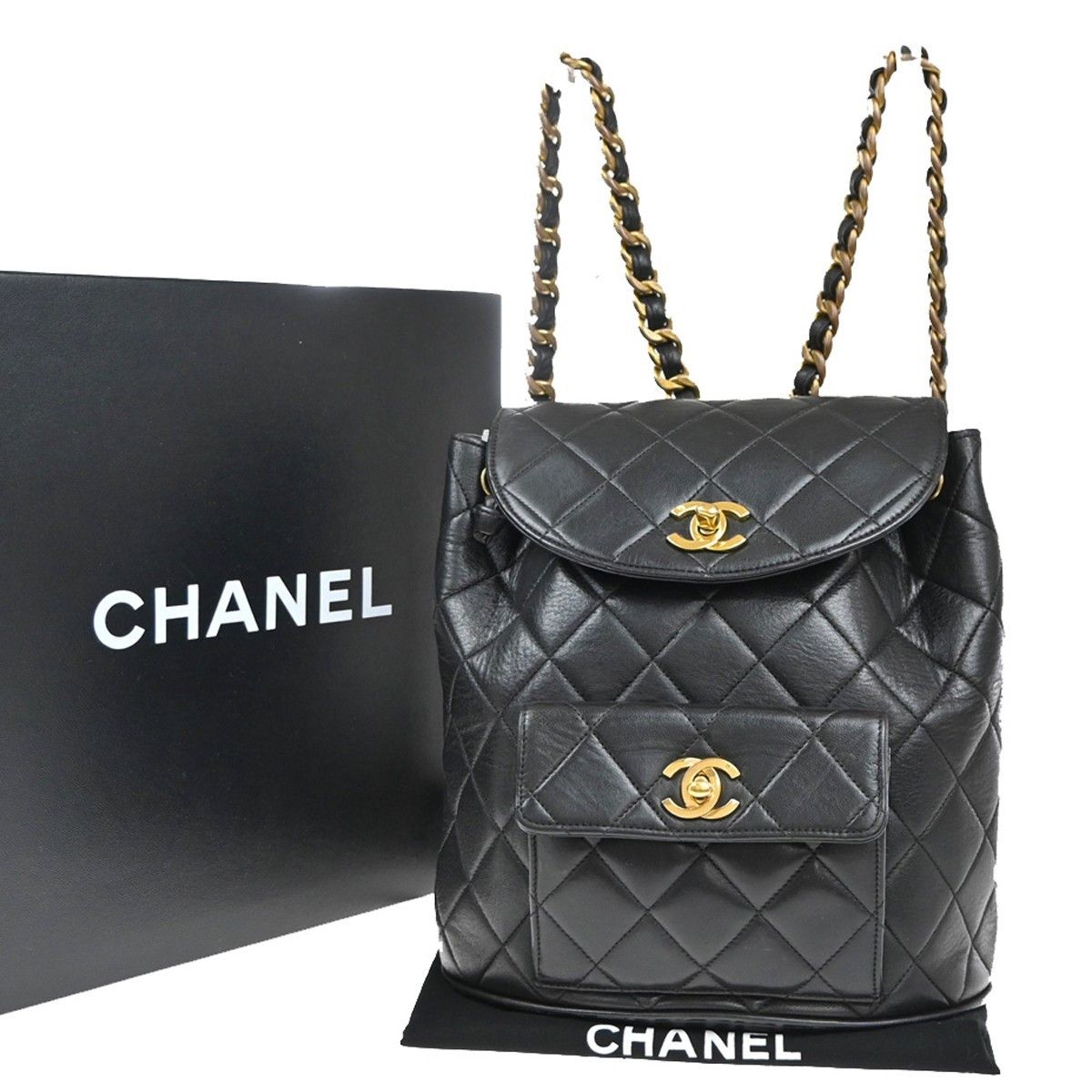 Chanel Chanel Duma Drawstring Backpack Quilted Leather Size ONE SIZE - 1 Thumbnail