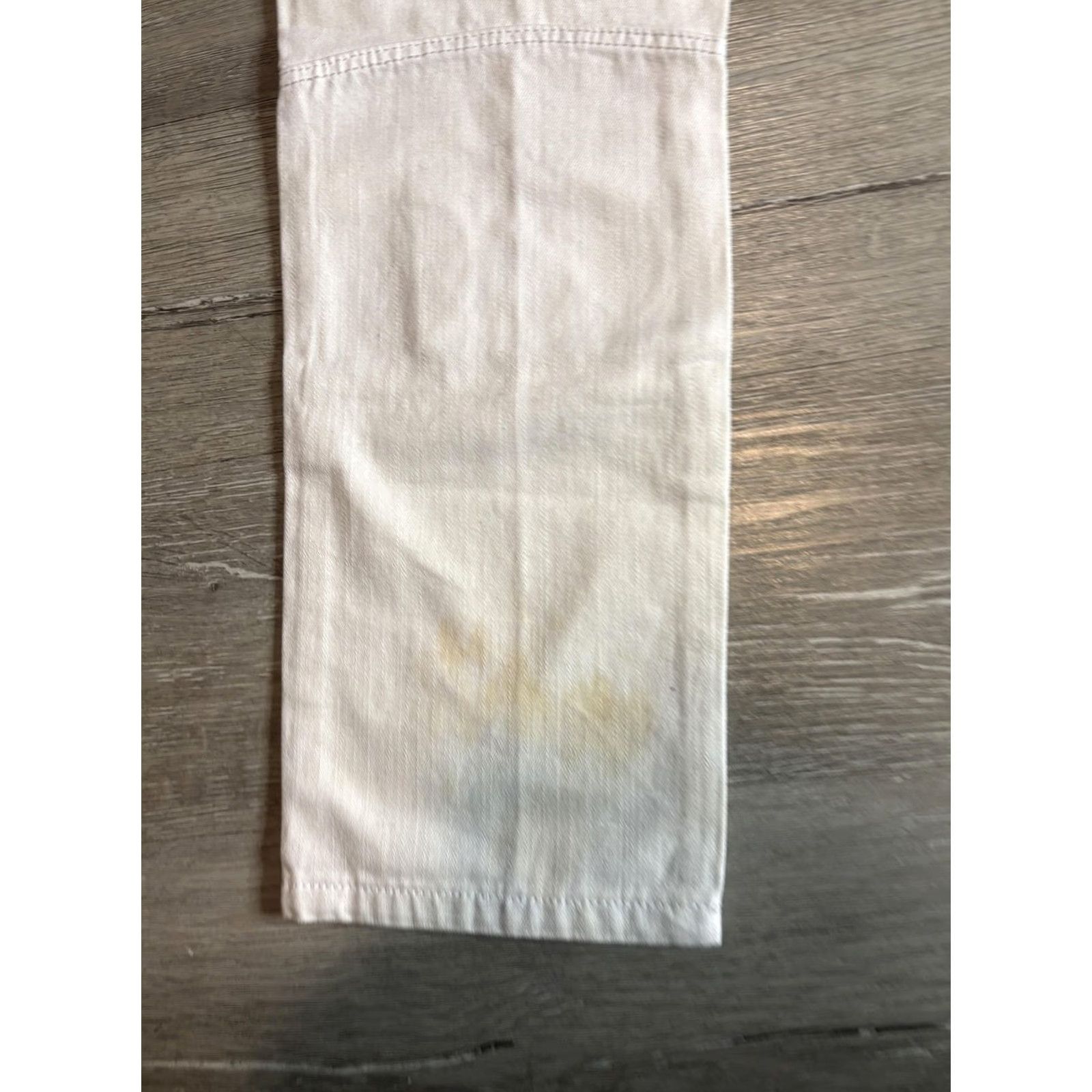 Denime Makobi Jeans Mens 34x32 White Slim Tapered Biker Studded Moto Denim Pants M1790 Size US 34 / EU 50 - 4 Thumbnail