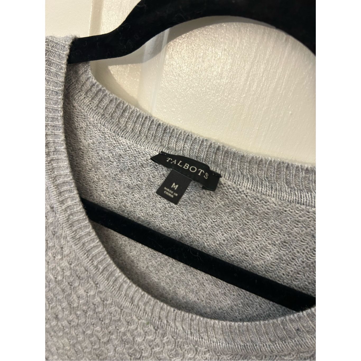 Robert Talbott Talbots Gray Lambs Wool Blend Knit Sweater Size Medium Size M / US 6-8 / IT 42-44 - 4 Thumbnail