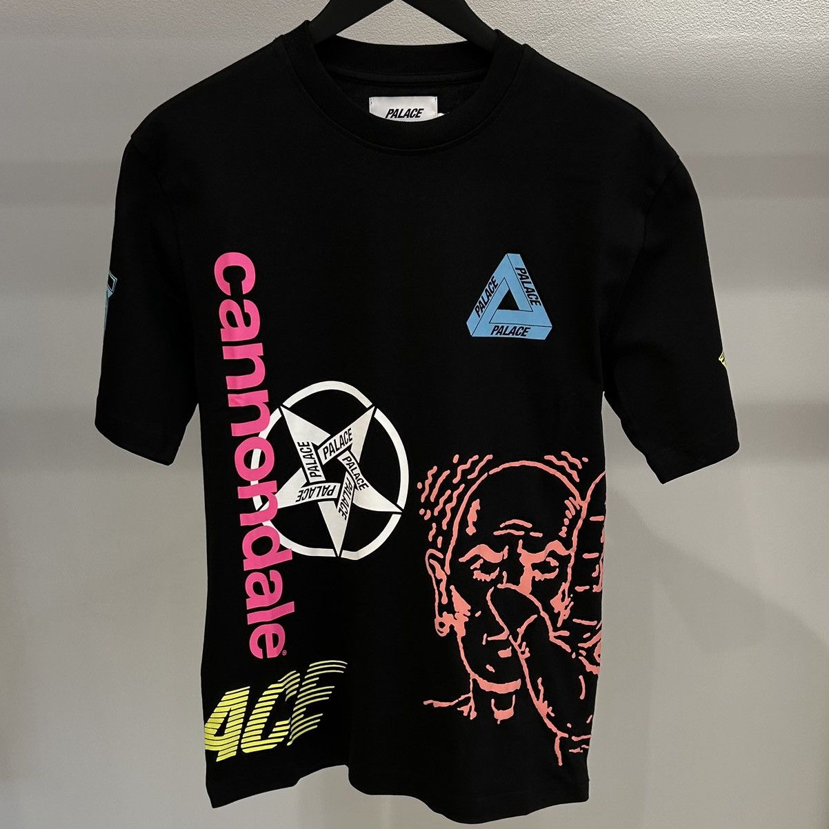 image of Palace X Cannondale Mad Boy Tee Black, Men's (Size Small)
