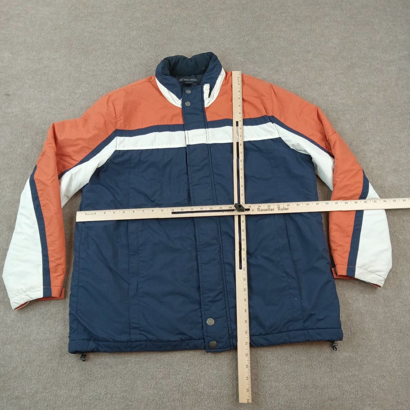 Brooks Brothers Brooks Brothers Mens XL Blue Orange Full Zip Insulated Parka Jacket Puffer Outdoors Size US XL / EU 56 / 4 - 2 Thumbnail