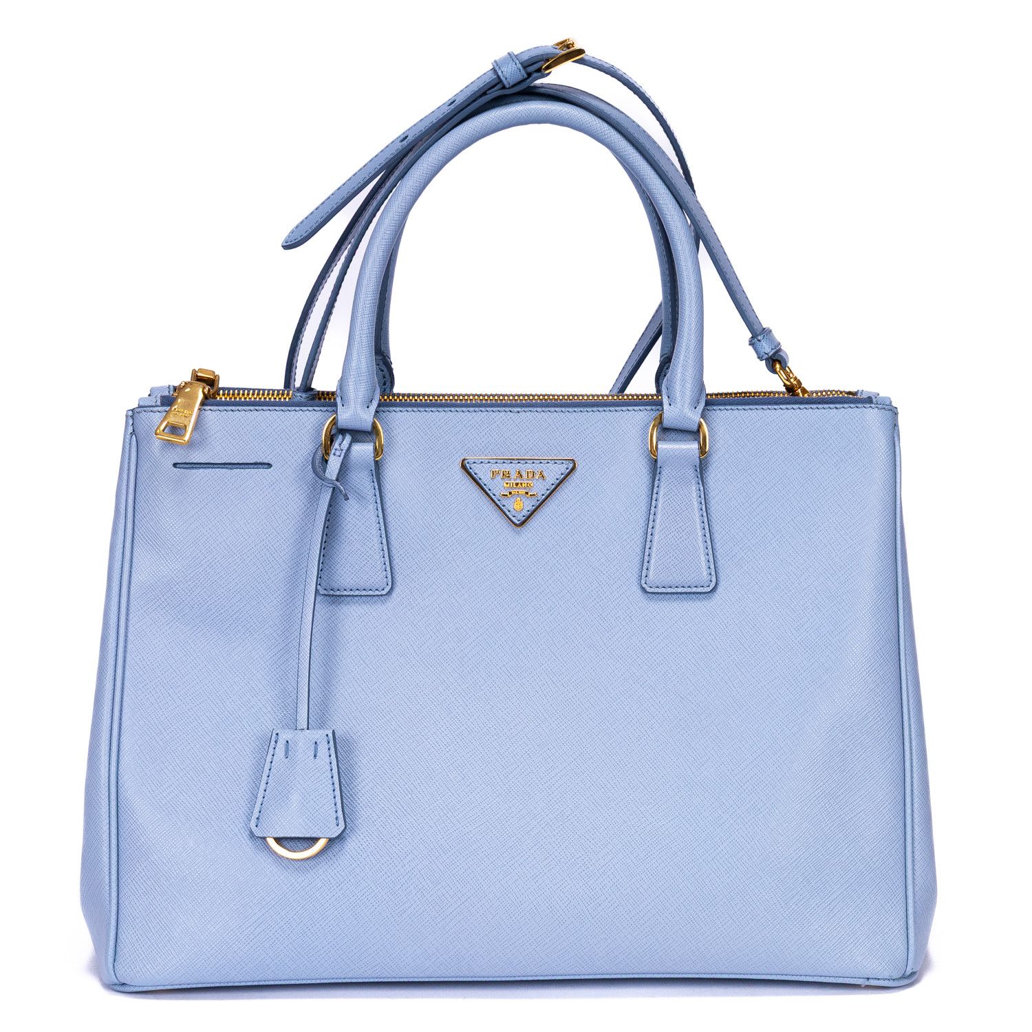 Prada Double Zip Galleria Tote Medium Size ONE SIZE - 1 Thumbnail
