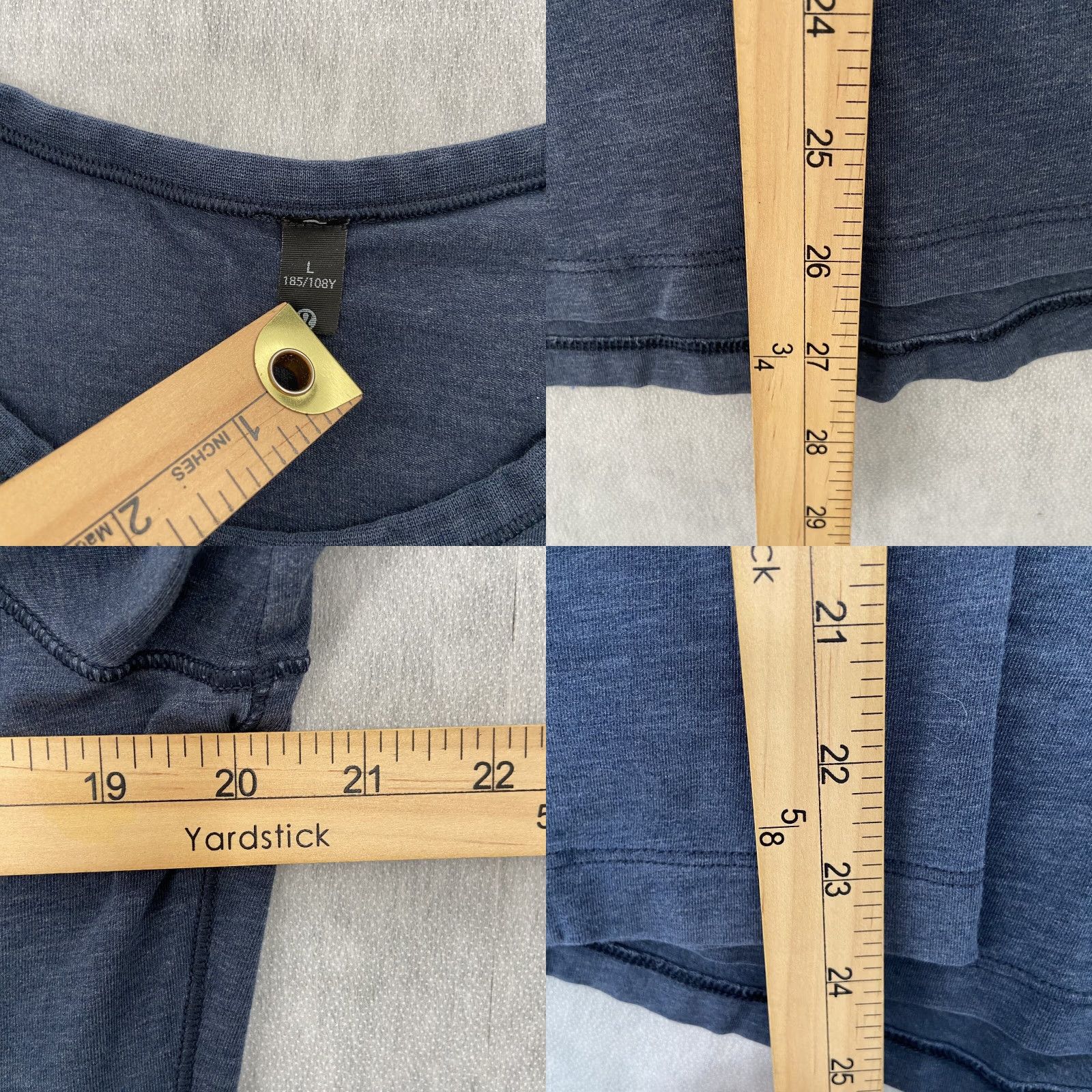Lululemon VINTAGE Lululemon Mens Long Sleeve Shirt Adult Large Blue Athleisure Gym Casual Logo 90s Size US L / EU 52-54 / 3 - 8 Thumbnail
