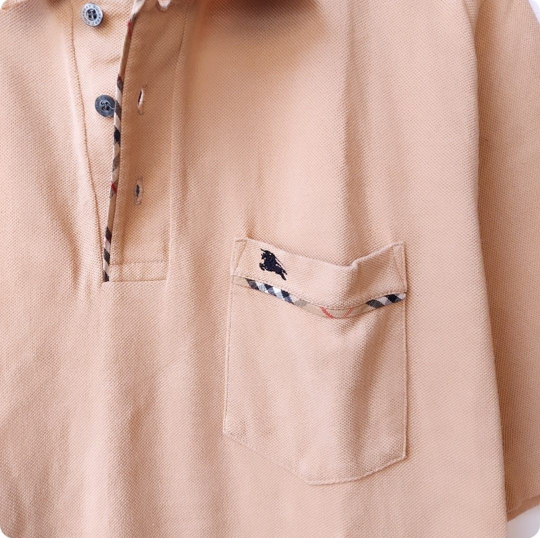 Burberry × Vintage Vintage Burberry Pocket Polo Shirt Size US L / EU 52-54 / 3 - 6 Thumbnail