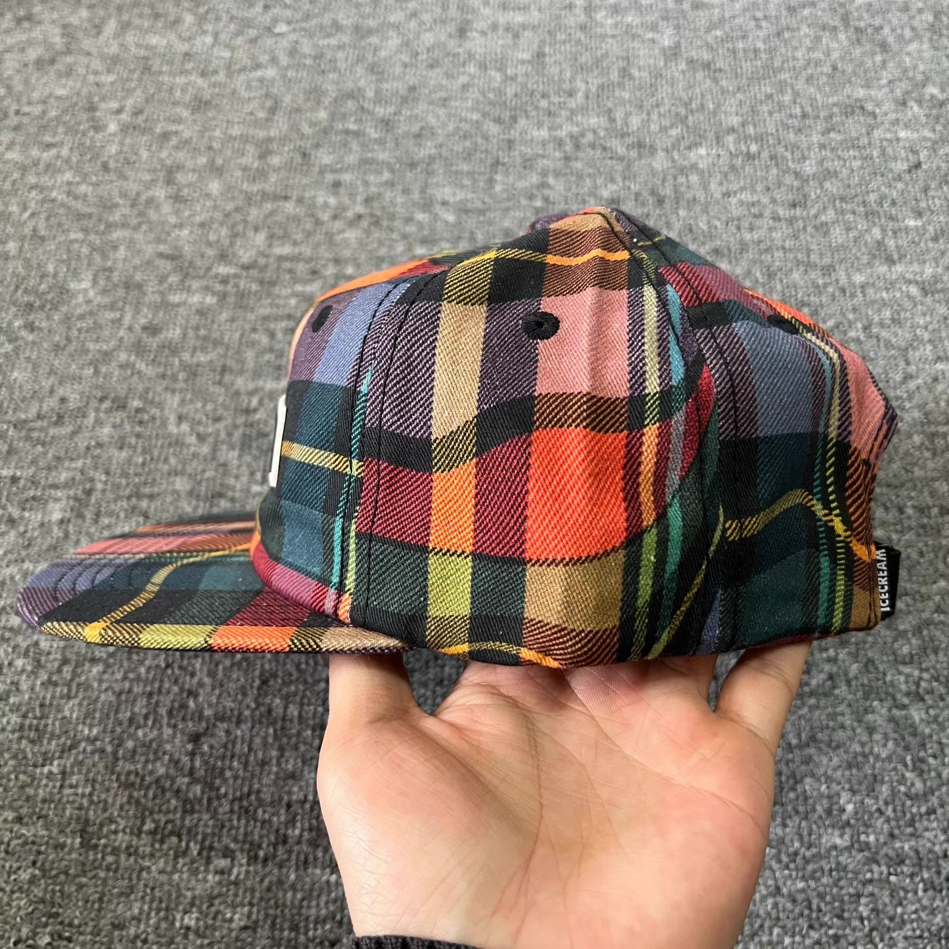 Billionaire Boys Club BBC ICECREAM Rubber Patch Flat Brim Baseball Cap Q7 Size ONE SIZE - 7 Thumbnail
