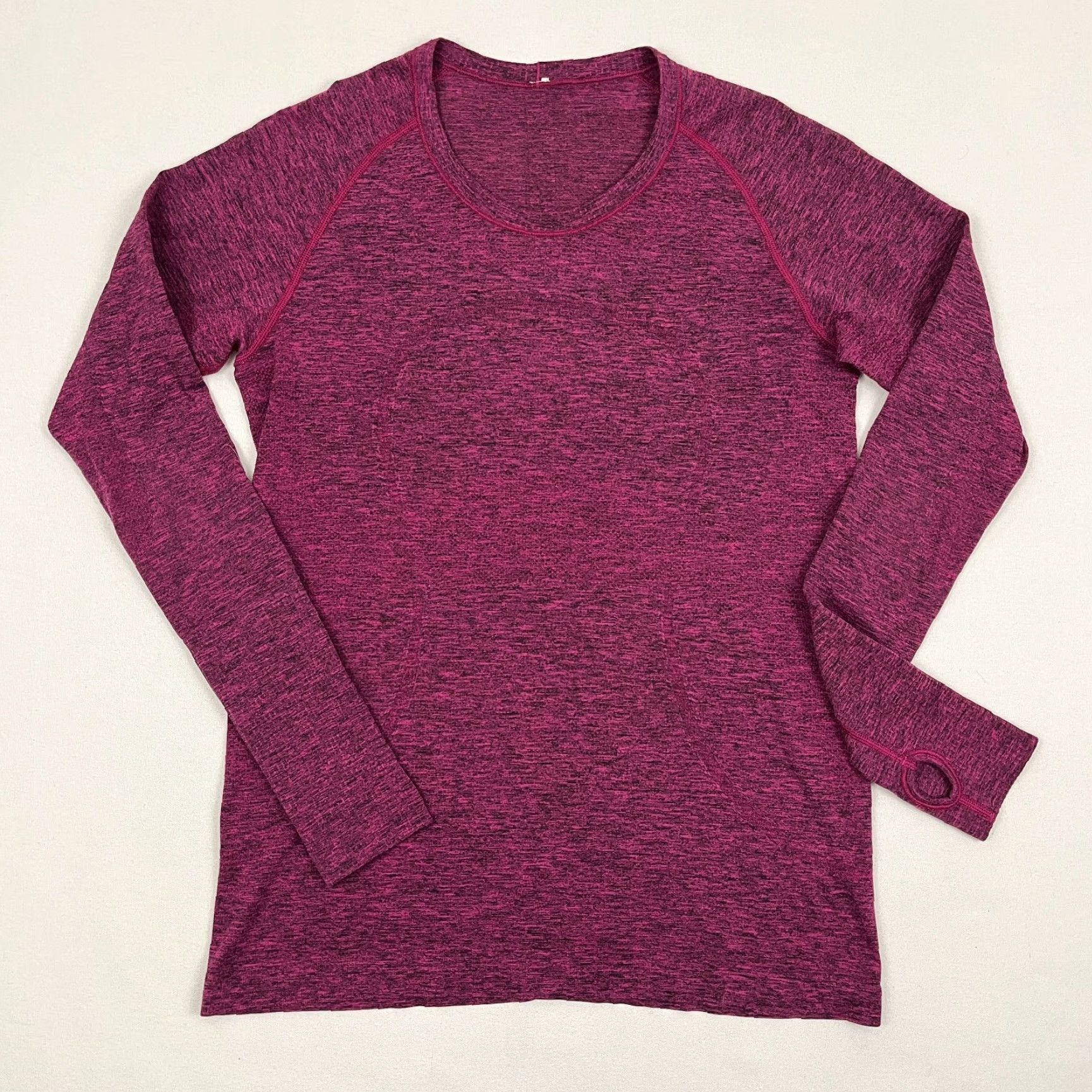 Lululemon Lululemon Swiftly Tech Shirt Size 12 Heathered Pink Long Sleeve Gym Yoga Workout Size XL / US 12-14 / IT 48-50 - 2 Thumbnail