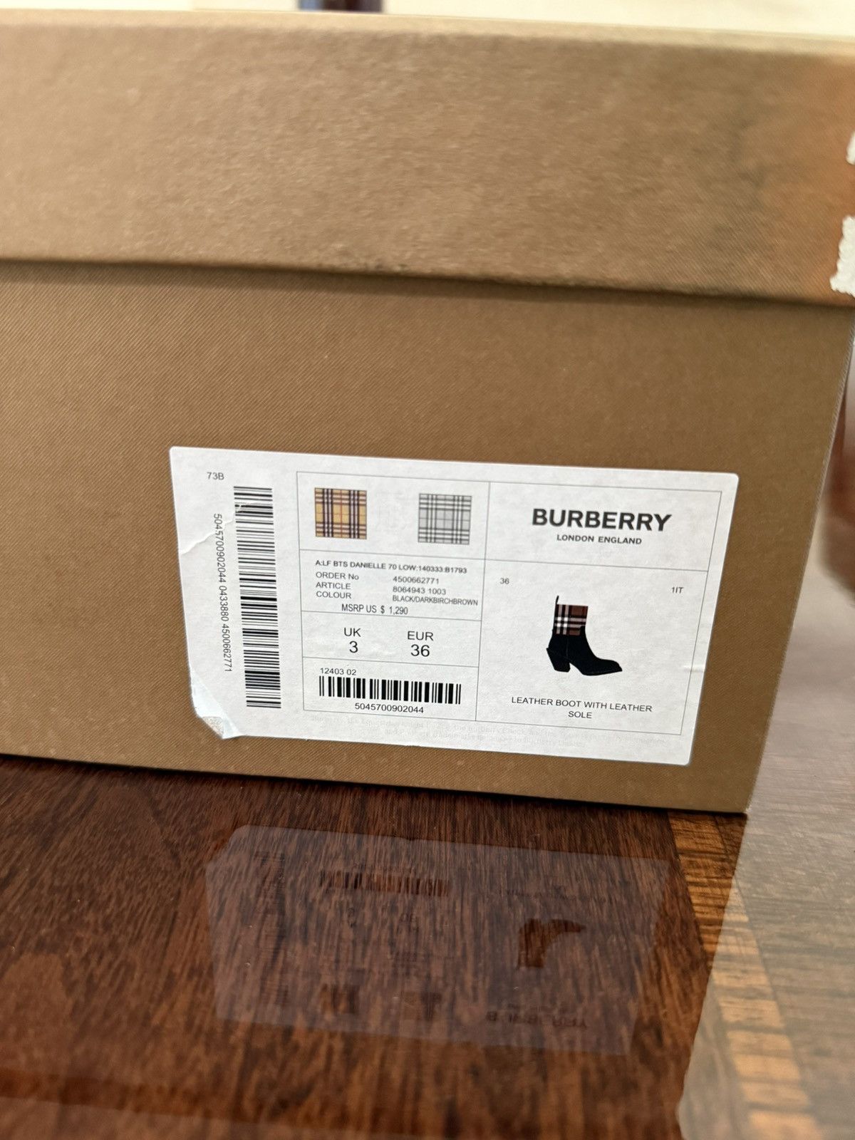 Burberry Burberry Leather Boot Size US 6 / IT 36 - 8 Thumbnail