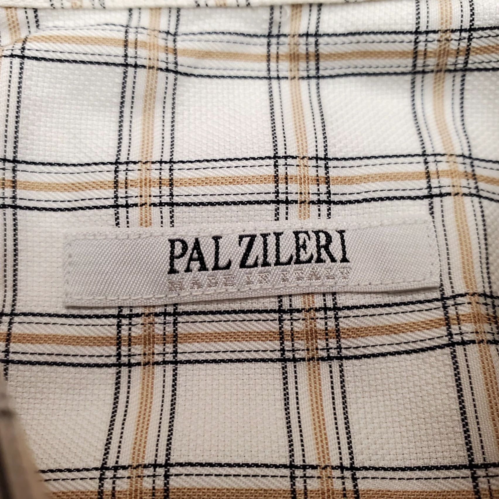 Pal Zileri Pal Zileri Shirt Mens 16.5 White Plaid Long Sleeve Button-Up Cotton Italy Button-Up Shirt Mens 16.5 White Plaid Cotton Italy Size US XL / EU 56 / 4 - 4 Thumbnail