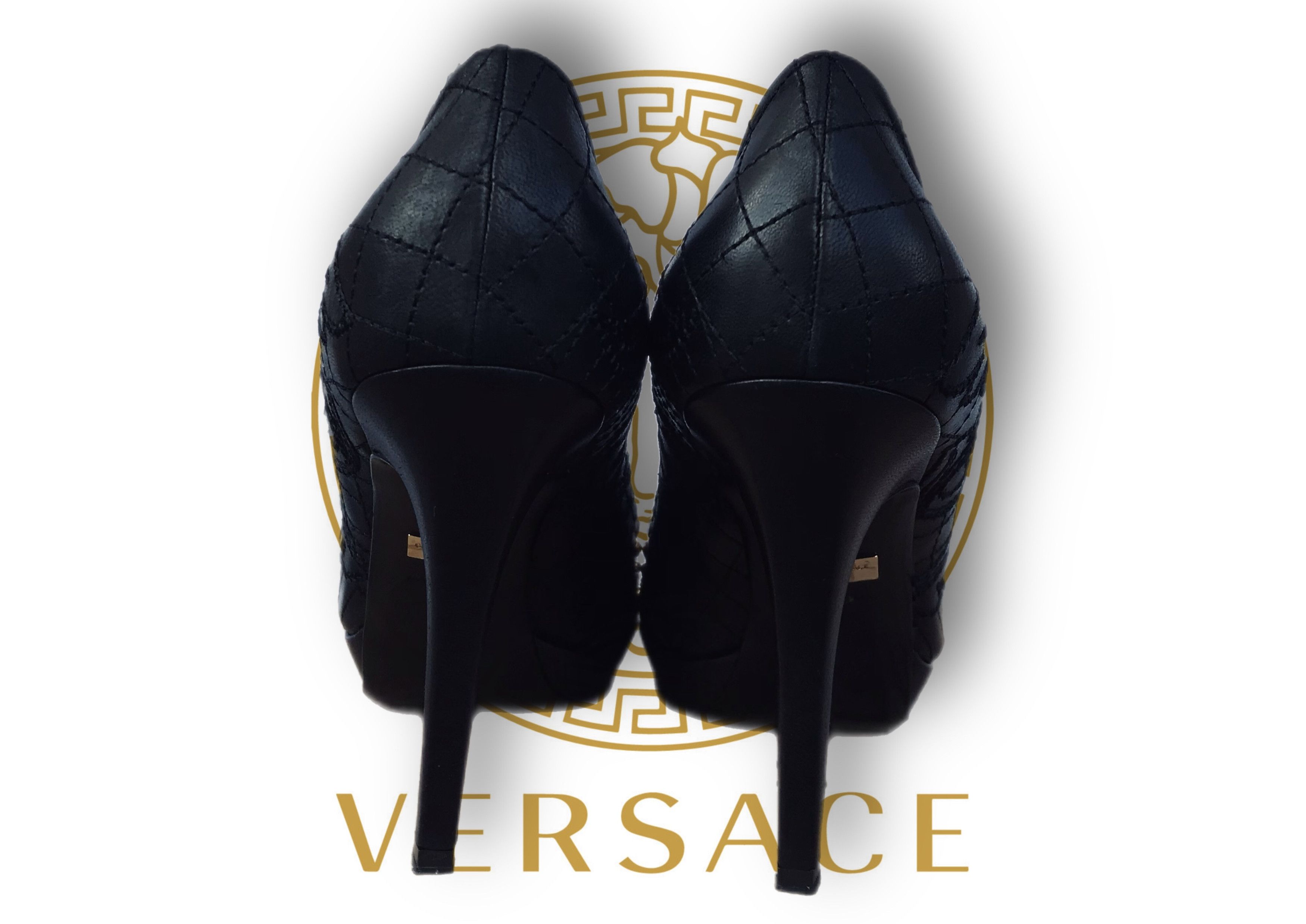 Versace Gianni Versace Vanitas Heels Pump 120 mm Leather Spikes Size US 10 / IT 40 - 4 Thumbnail