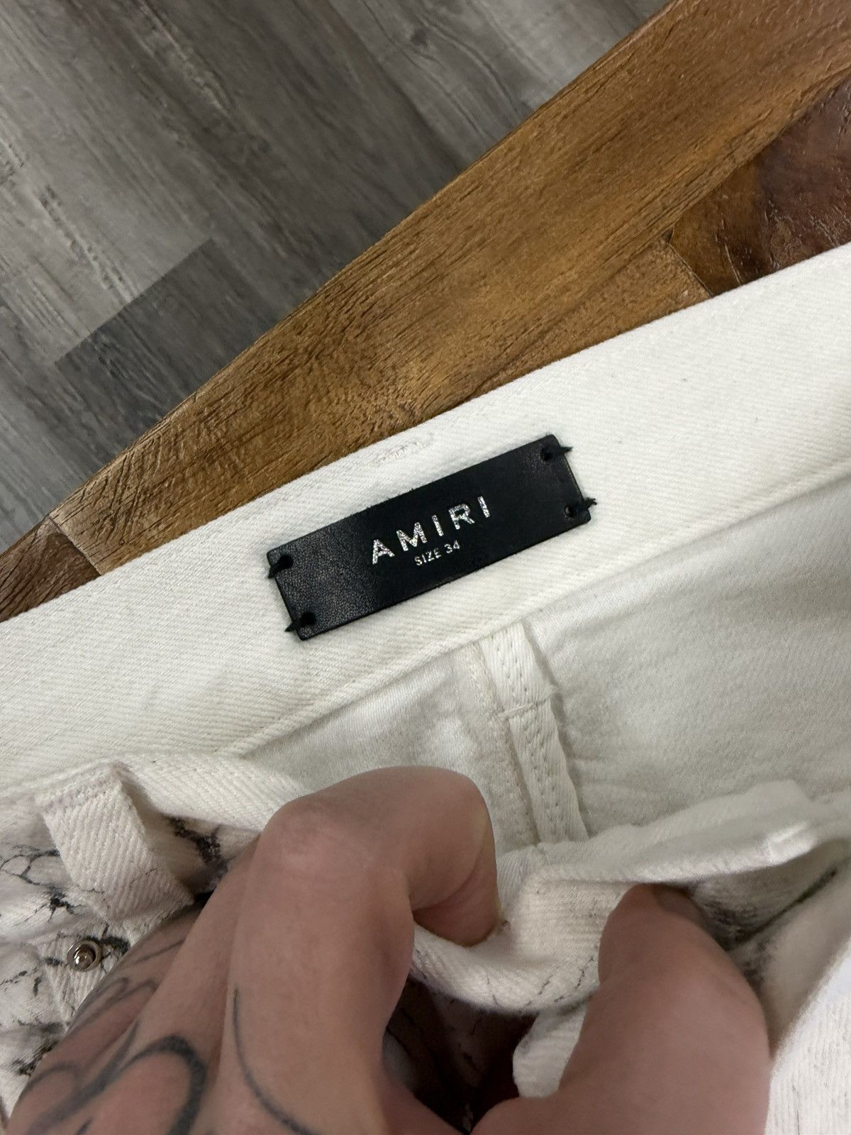 Amiri Amiri jeans size 34 white black Size US 34 / EU 50 - 2 Thumbnail