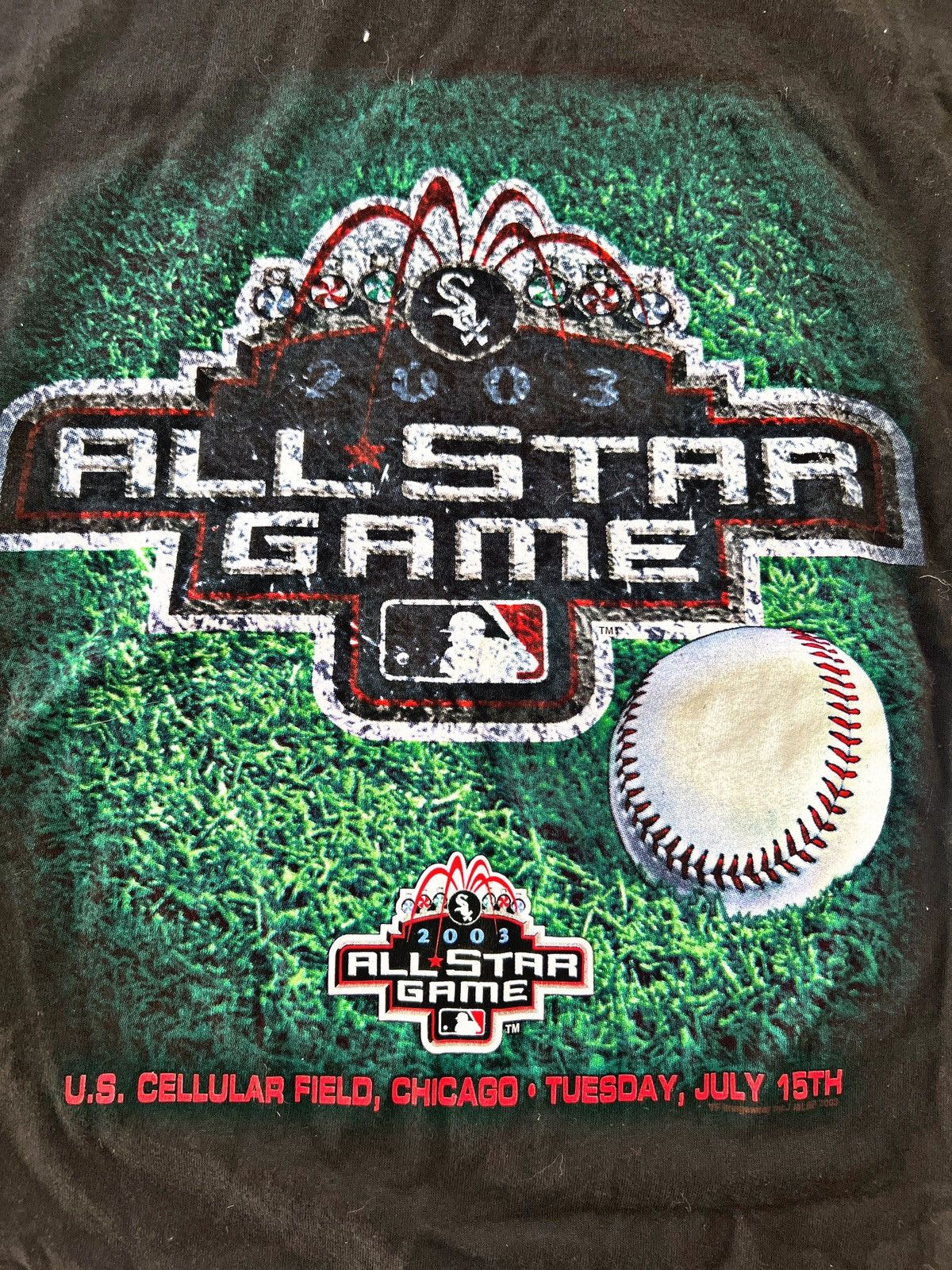 Vintage 2003 MLB Allstar Game Chicago White Sox Vintage Tee Size US XL / EU 56 / 4 - 3 Thumbnail