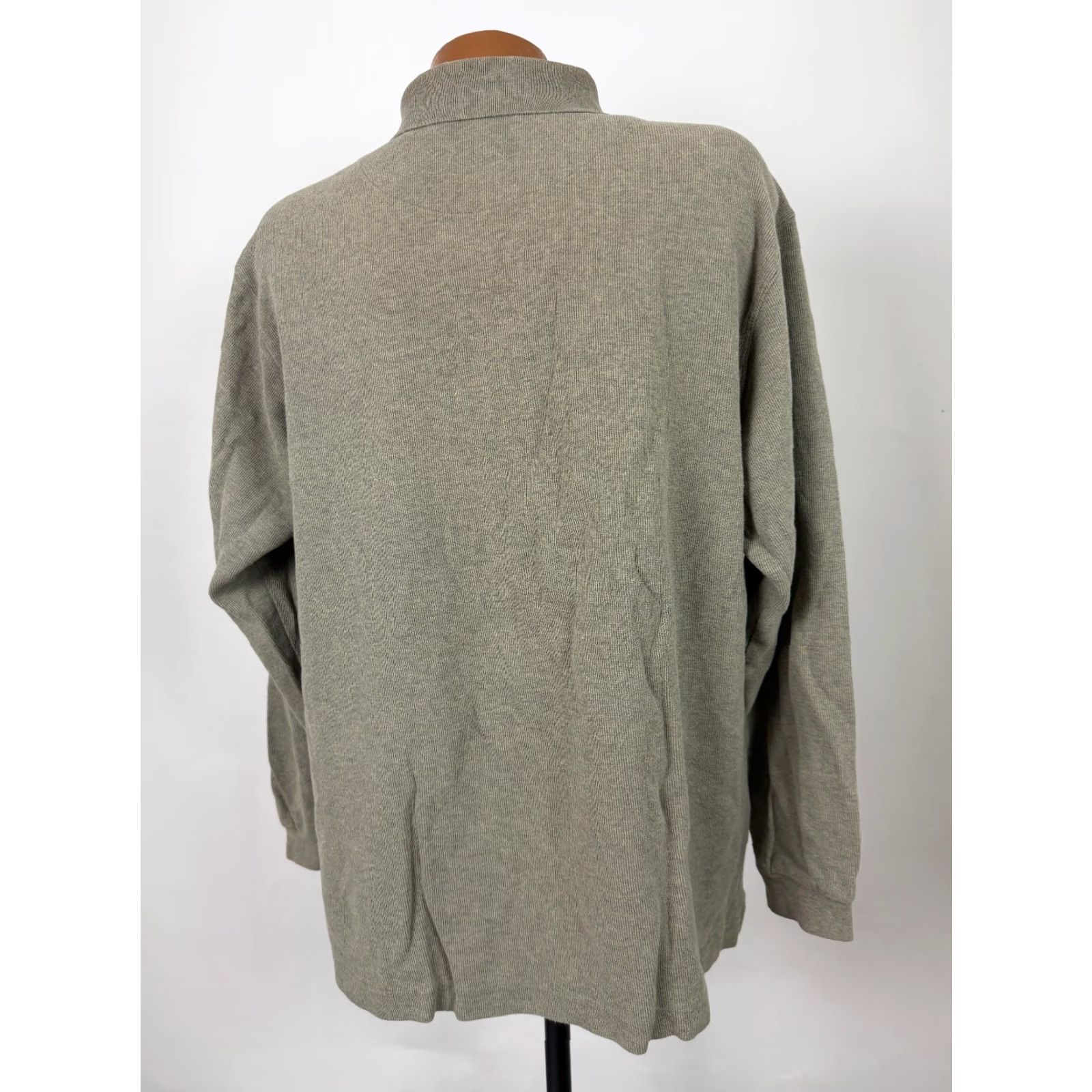Vintage VINTAGE Natural Issue Polo Shirt Men XL Oversized Heavyweight Beige 90s Hipster Preppy Sports 90s Mens XL Beige Polo Shirt Size US XL / EU 56 / 4 - 7 Thumbnail