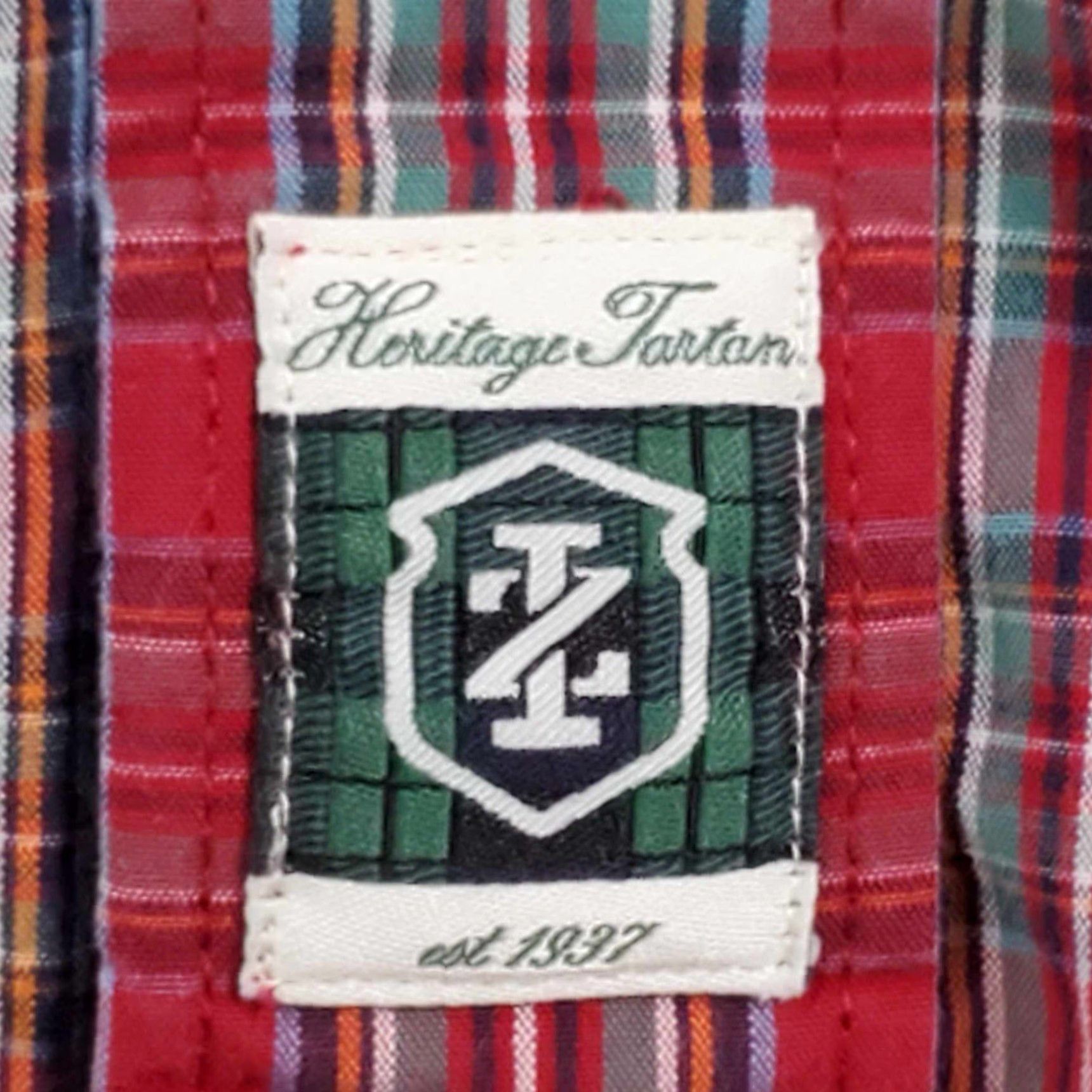 Izod Izod Mens LT Heritage Tartan Long Sleeve Button-Down Shirt Red Plaid Size US L / EU 52-54 / 3 - 3 Thumbnail