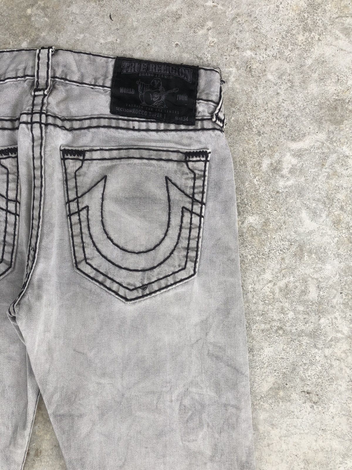 True Religion Vintage True Religion Rocco Super T Distressed Jeans Size US 36 / EU 52 - 10 Thumbnail