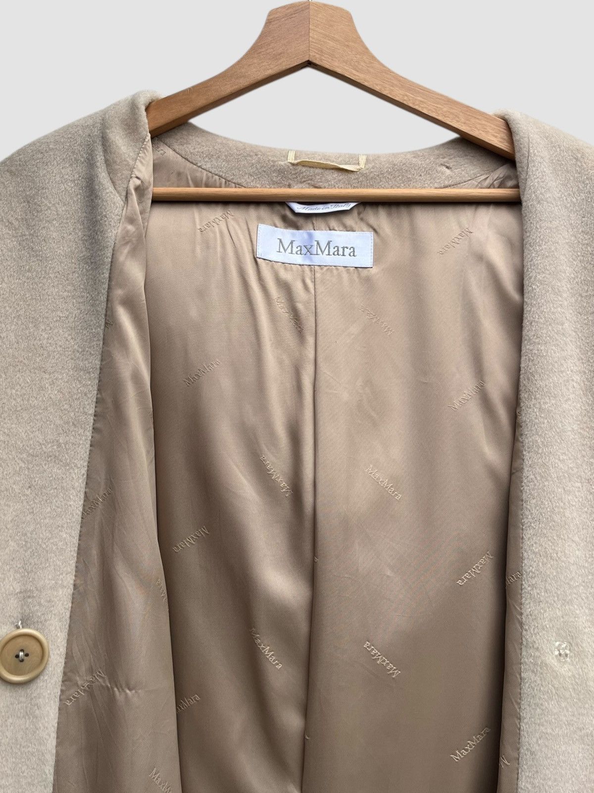 Max Mara Max Mara Double Breasted Cashmere Blend Hooded Coat Size XS / US 0-2 / IT 36-38 - 13 Thumbnail