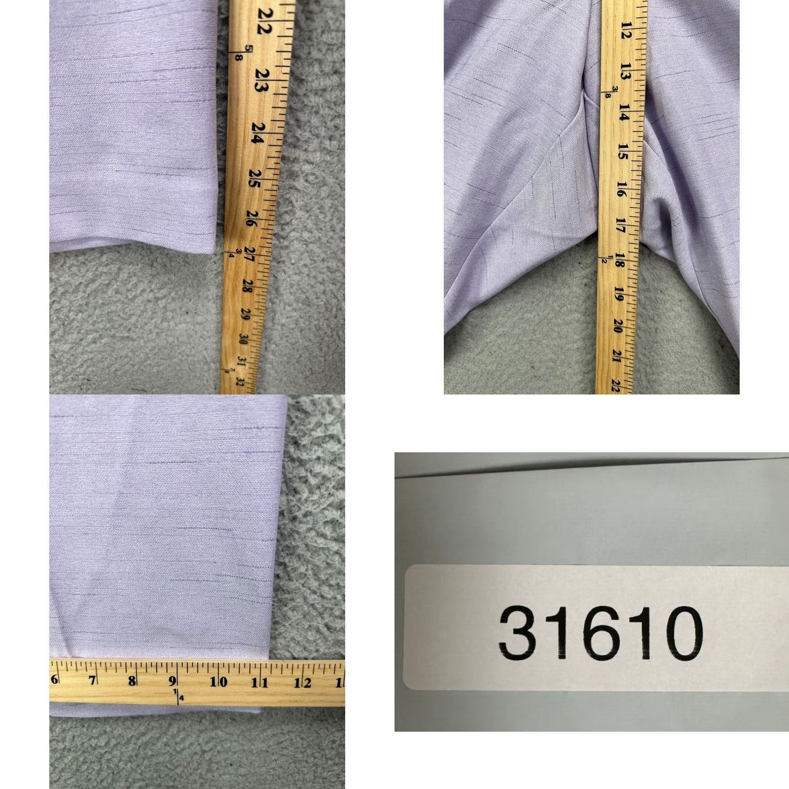 Vintage Alfred Dunner Pants Womens 24W Plus Light Purple Classic Fit Elastic Waist NEW Size 42" / US 20 - 8 Thumbnail