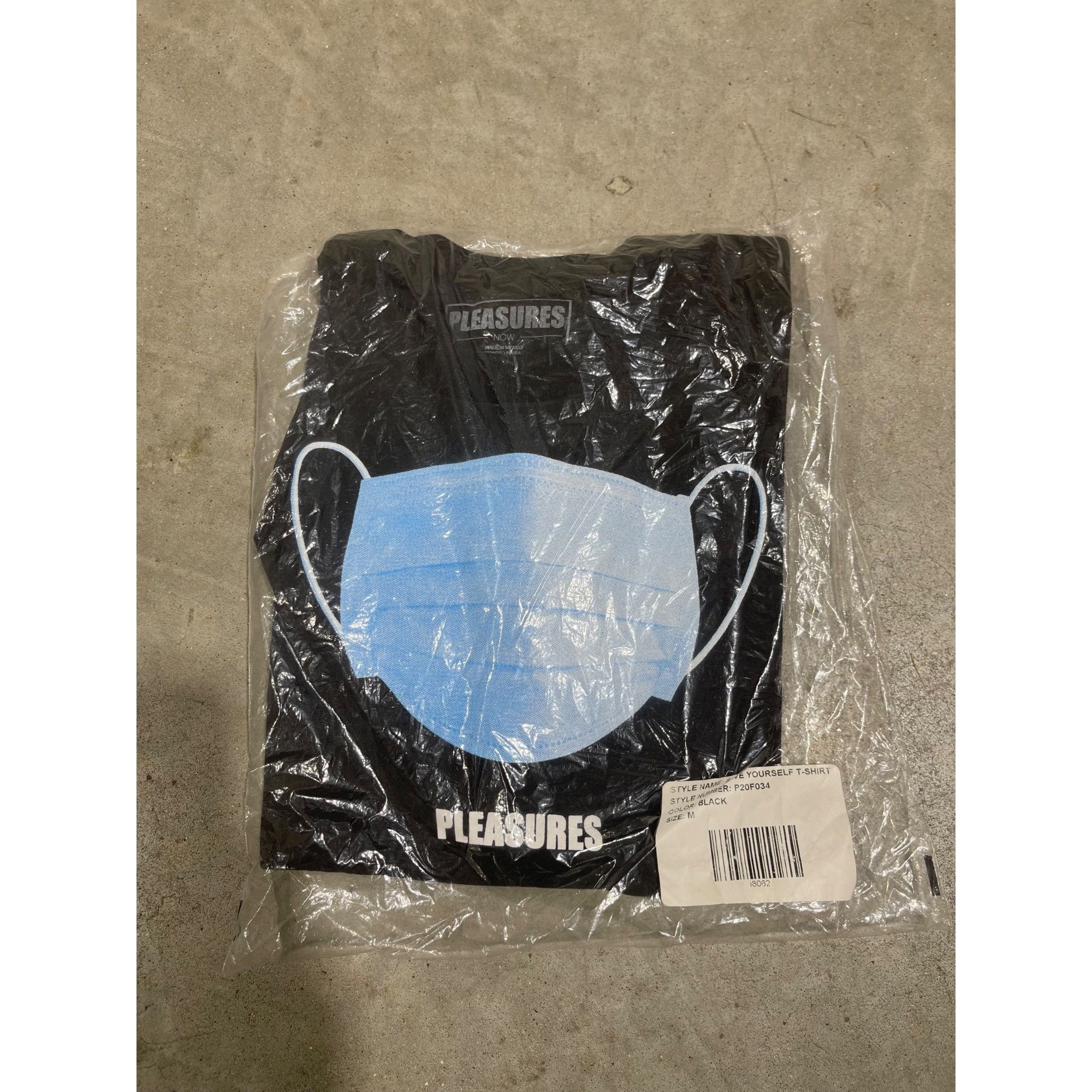 Pleasures NEW PLEASURES SAVE YOURSELF BLACK TEE SZ MEDIUM Size US M / EU 48-50 / 2 - 2 Thumbnail