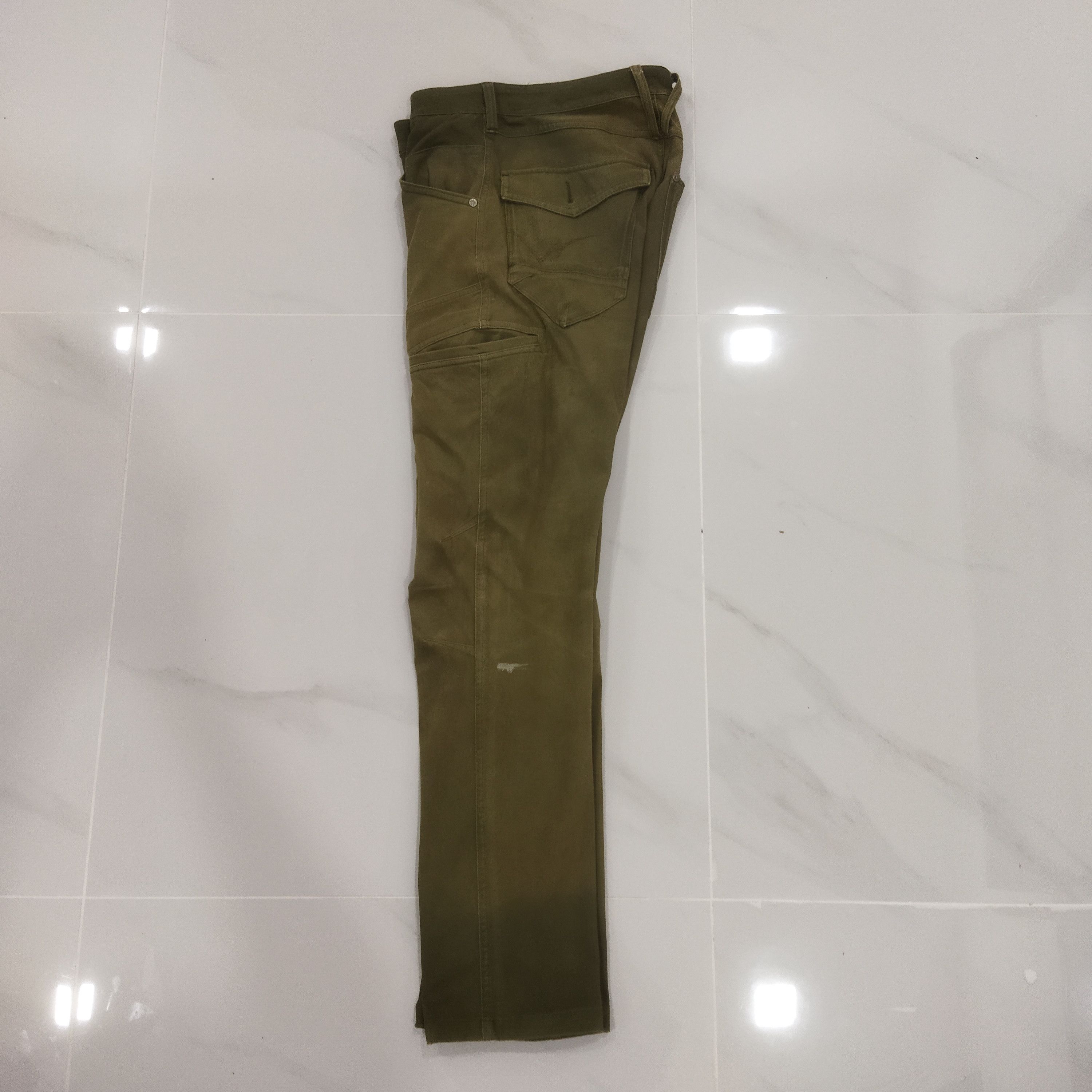Japanese Brand FIELDCORE FADED GREEN CARGO PANTS Size US 30 / EU 46 - 11 Thumbnail