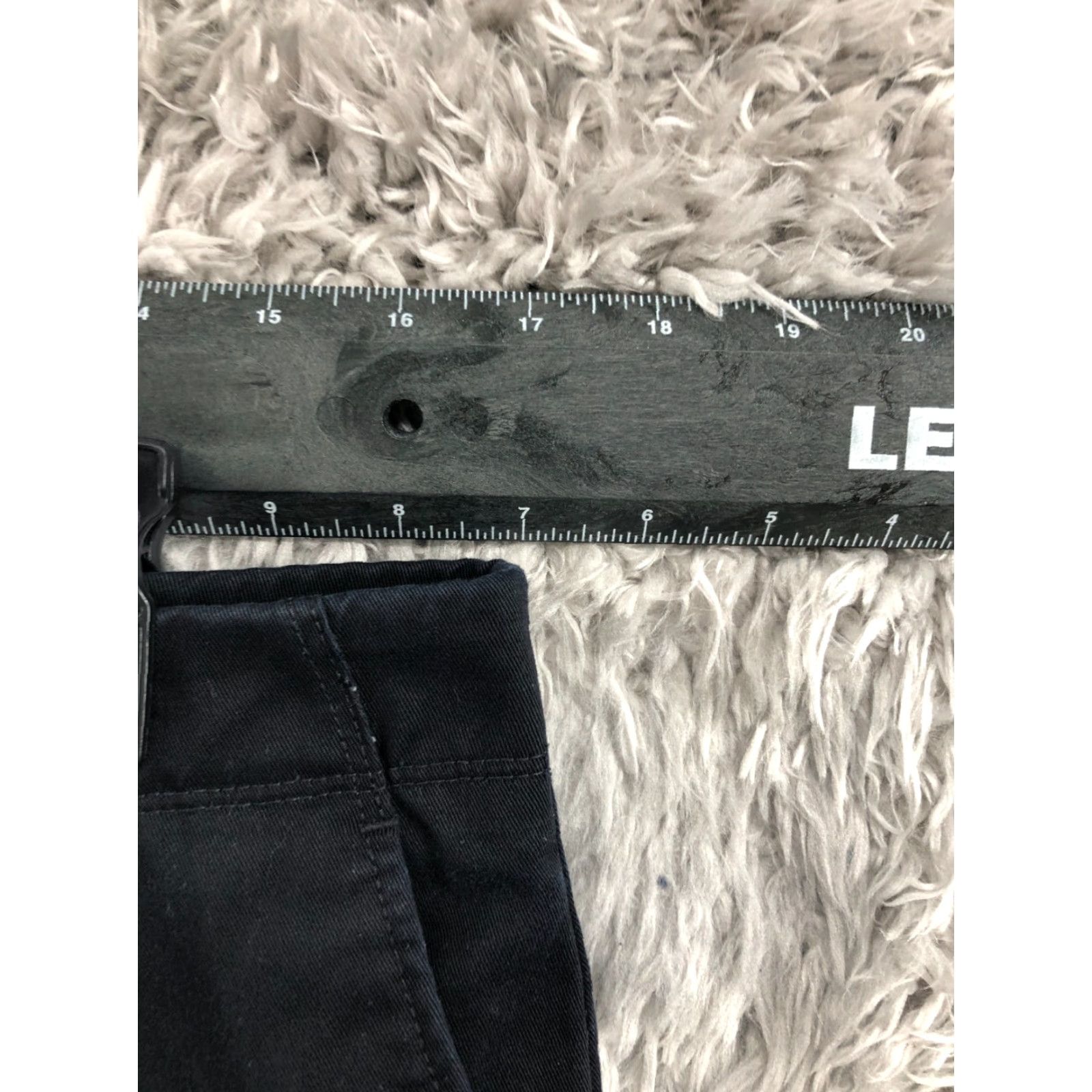 Lands' End Lands' End Chino Pants Womens 12P Petite Dark Wash Black/Blue Stretch Size 34" / US 12 / IT 48 - 2 Thumbnail