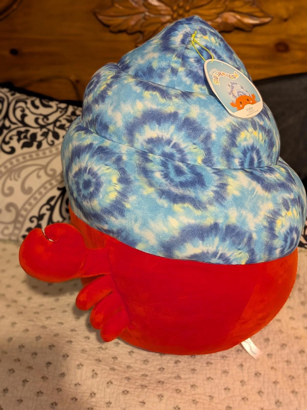 Designer Squishmallows 20" Indie the Hermit Crab Red Plush Doll Size ONE SIZE - 4 Thumbnail