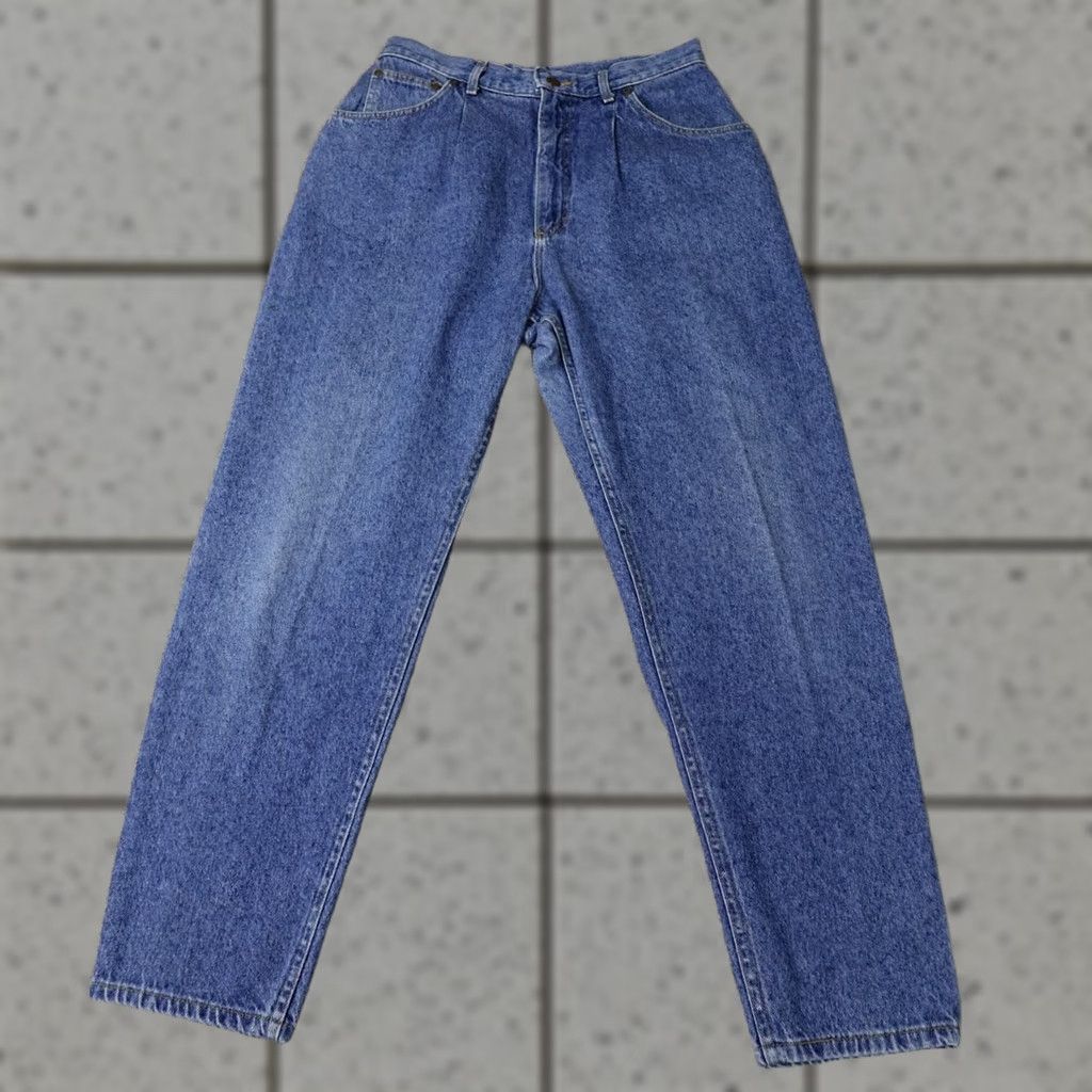 Lee VINTAGE Lee Jeans Womens 14 Dark Blue Denim Pants Tapered Western Workwear USA Jeans Women 14 Dark Blue Denim Tapered Western Workwear USA Size 36" / US 14 / IT 50 - 1 Thumbnail