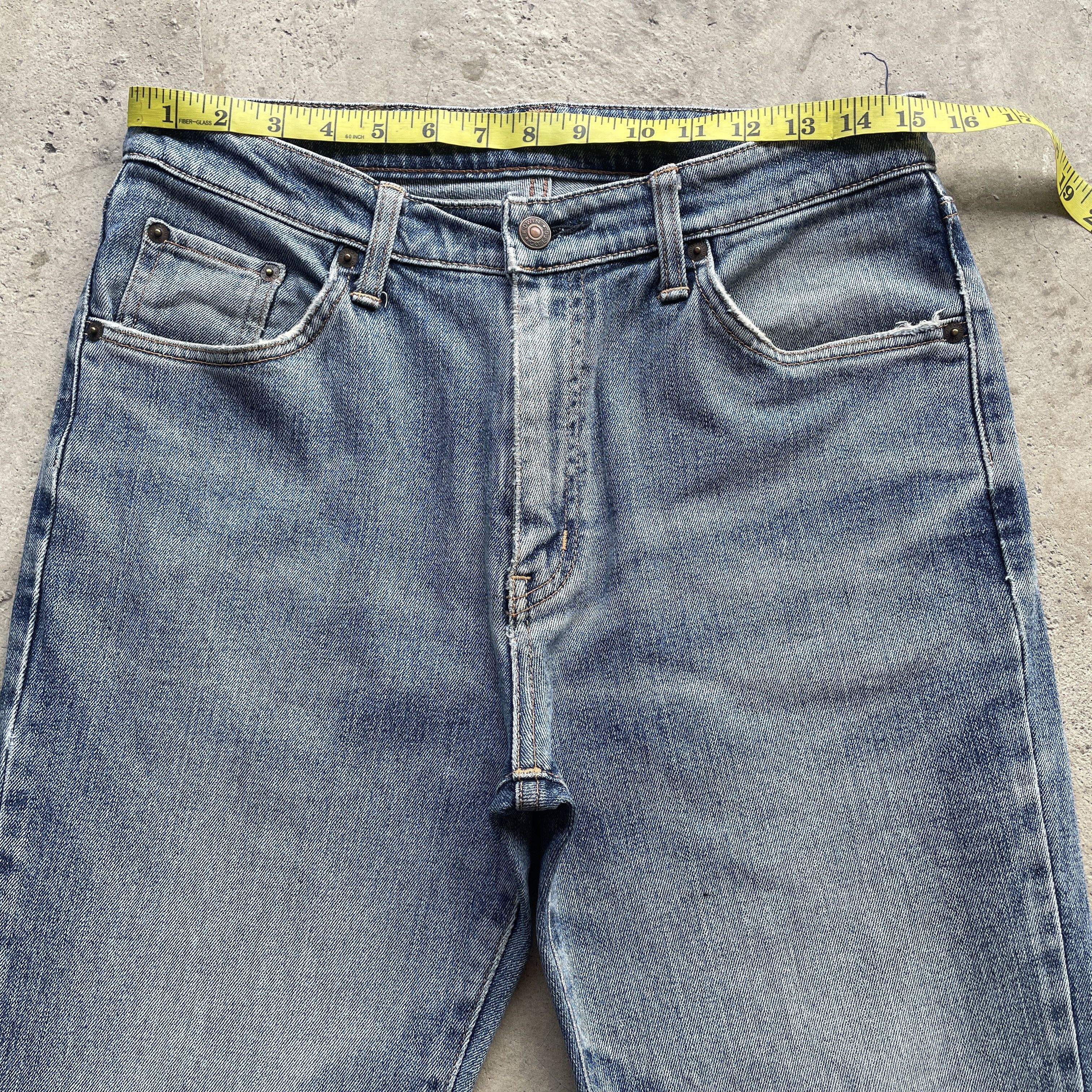Japanese Brand VINTAGE EDWIN DISTRESSED JAPAN JEANS FADED DENIM PANTS W31 Size US 31 - 5 Thumbnail