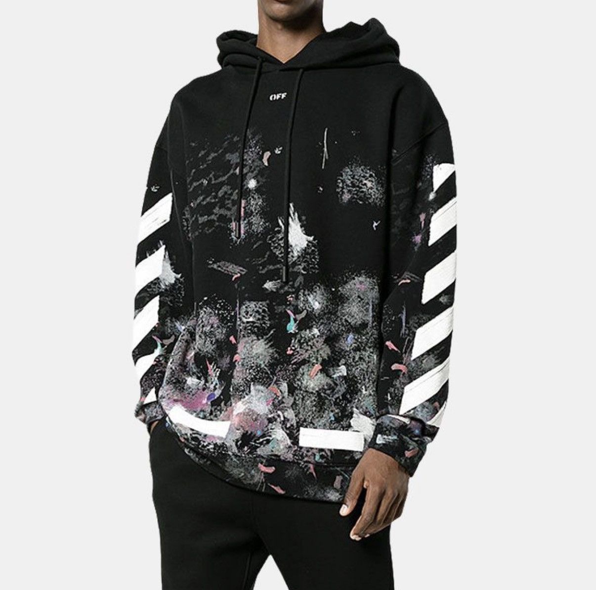 Off-White Off-White Galaxy Brushed Hoodie Size US XS / EU 42 / 0 - 9 Thumbnail