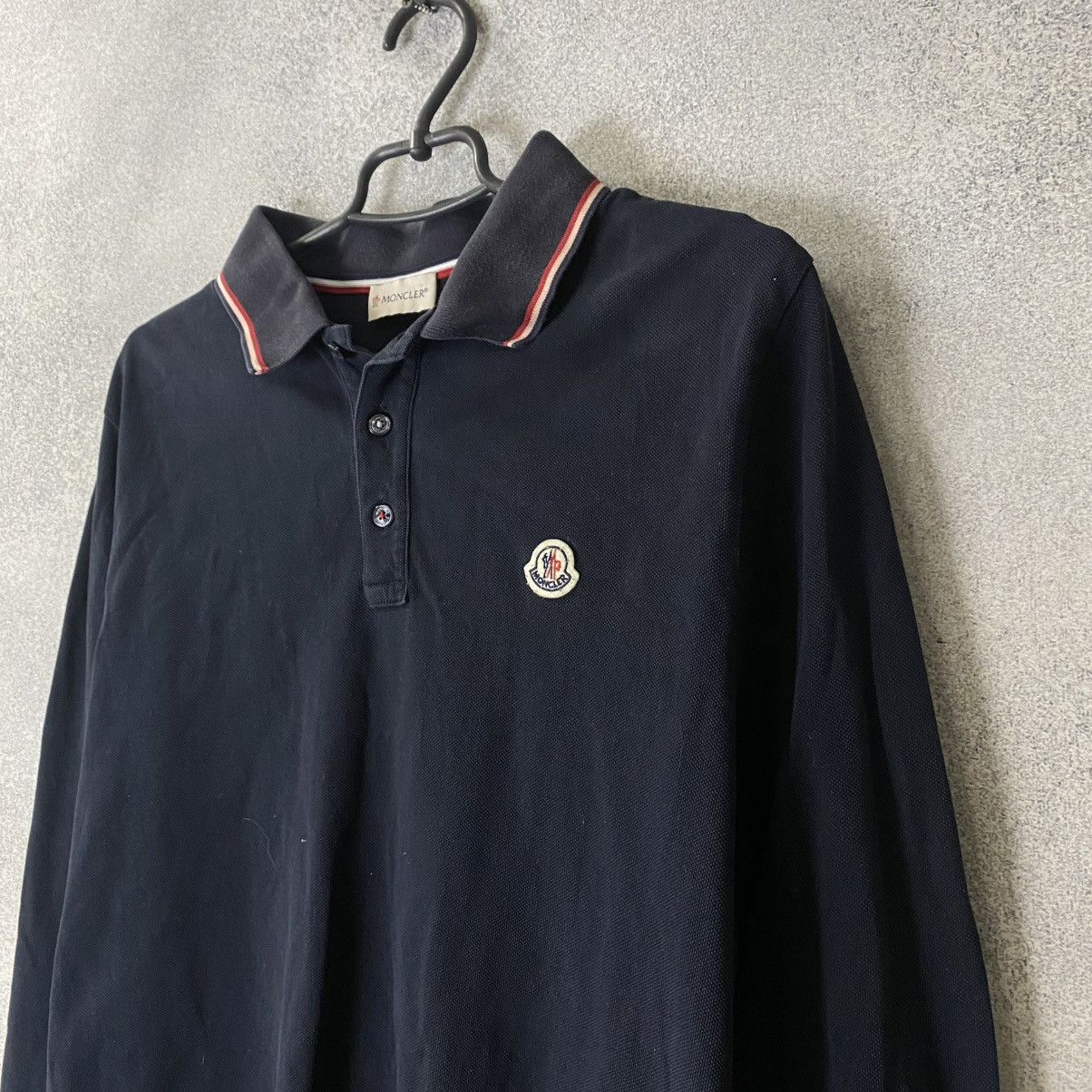 Moncler Moncler Polo Long Sleeve Luxury Size US XL / EU 56 / 4 - 2 Thumbnail
