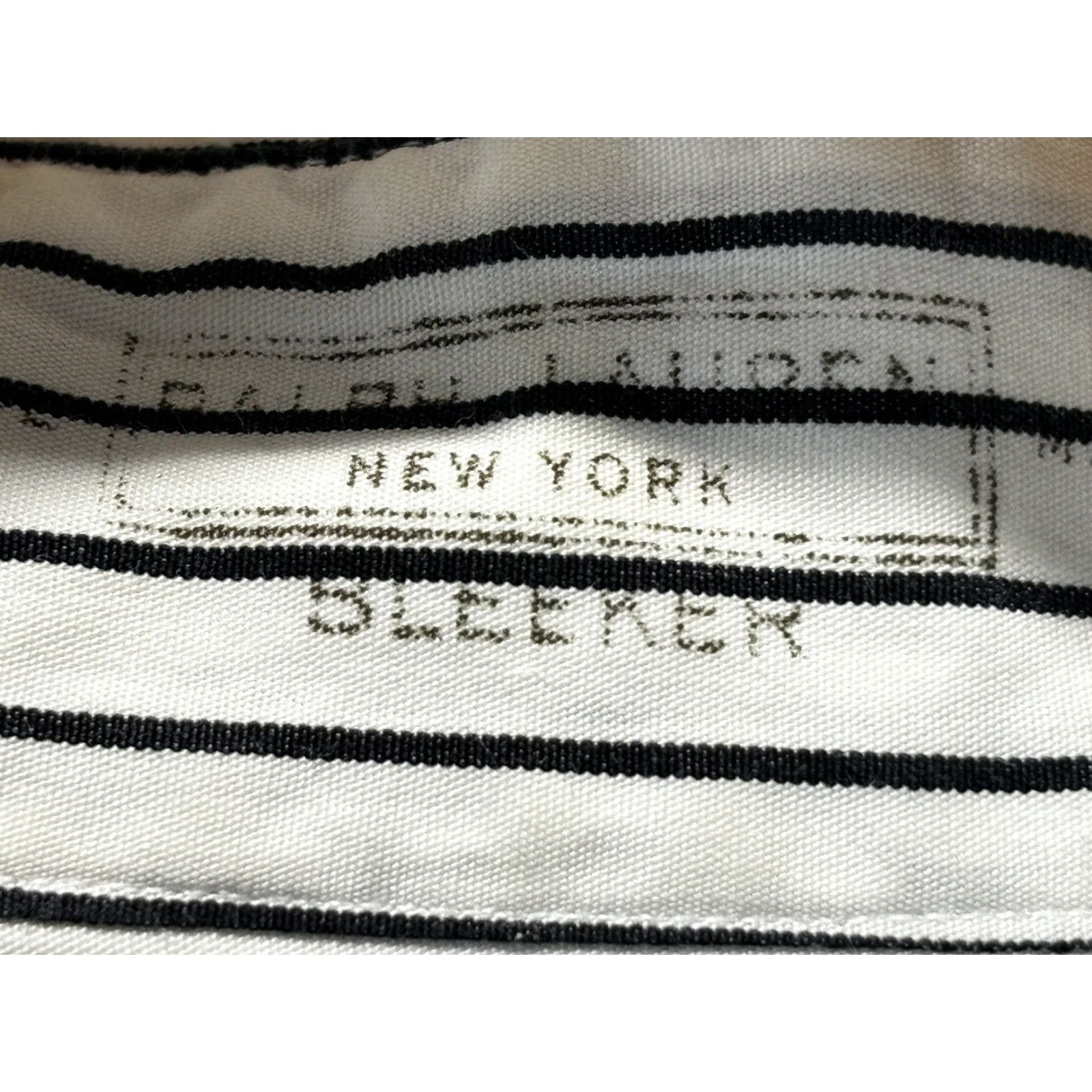 Polo Ralph Lauren VINTAGE Polo Ralph Lauren Shirt 2XL Striped Button-Up Long Sleeve Men White Black Monogram 90s Classic 54in Chest Size US XXL / EU 58 / 5 - 6 Thumbnail