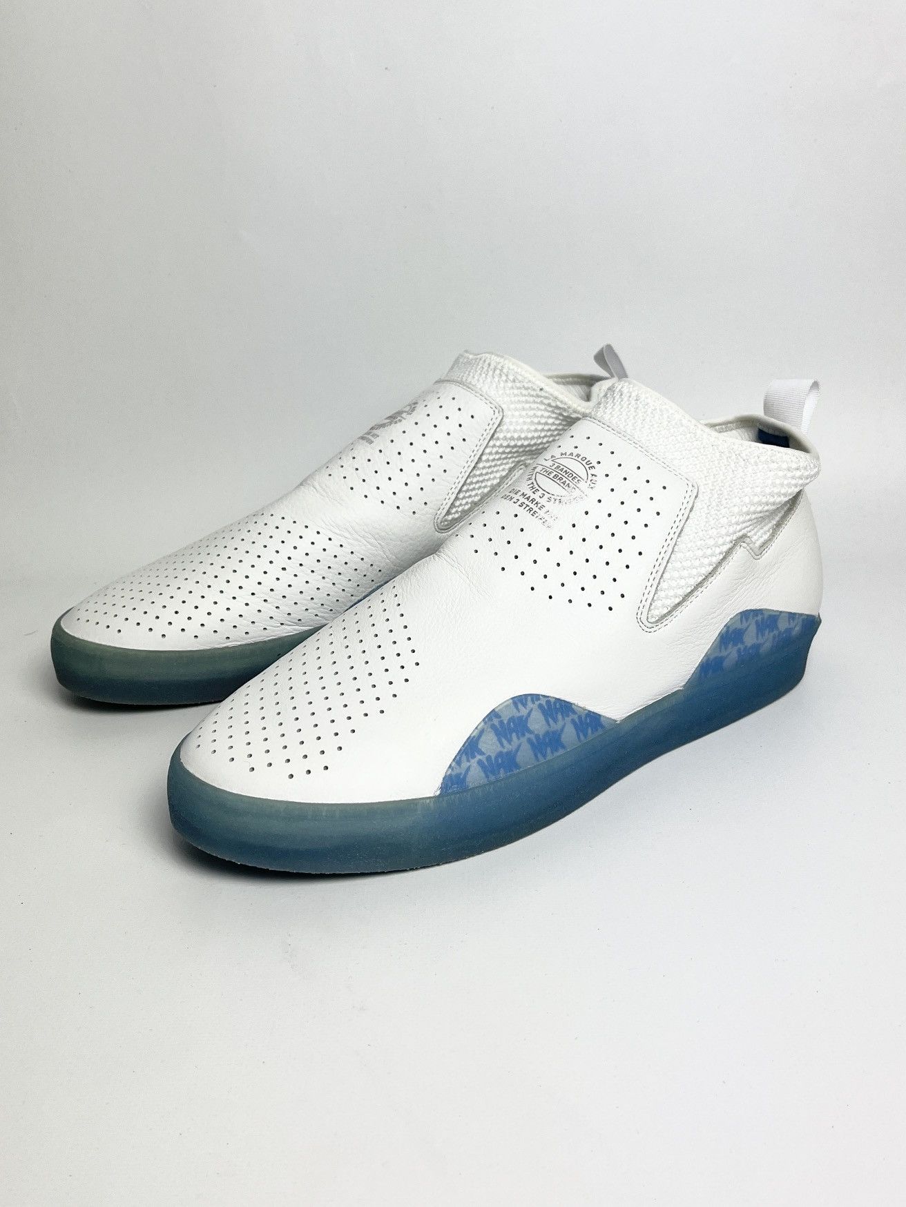 image of Na-Kel Smith X Fucking Awesome X Adidas 3St.002 Shoes in White, Men's (Size 11)