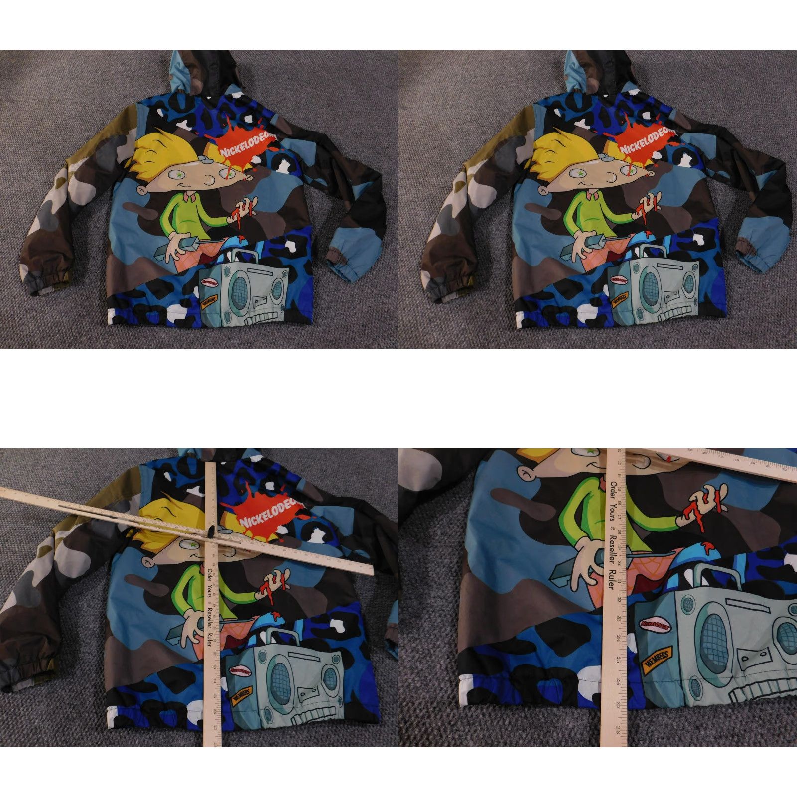 Members Only Members Only x Nickelodeon Hey Arnold Jacket Mens S Multicolor Camo Hooded Windbreaker Size US S / EU 44-46 / 1 - 8 Thumbnail