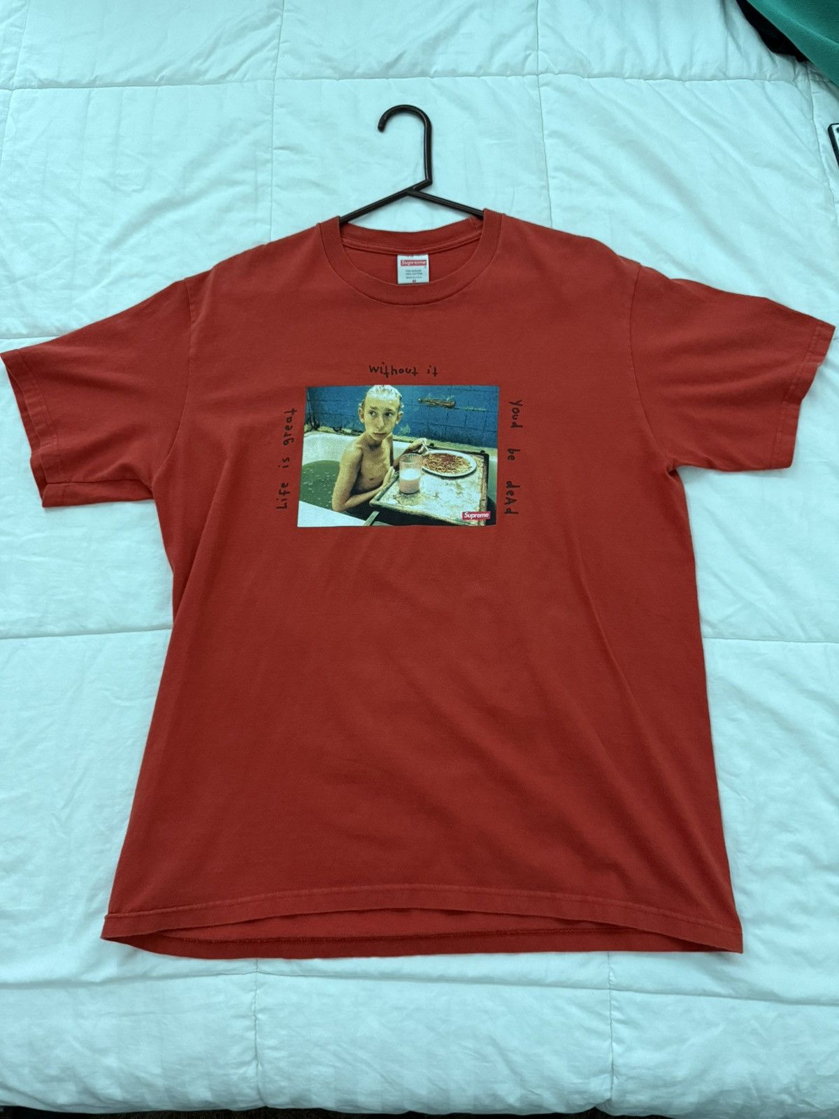 Supreme NEW M SUPREME T SHIRT “LIFE IS GREAT” Size US M / EU 48-50 / 2 - 1 Thumbnail