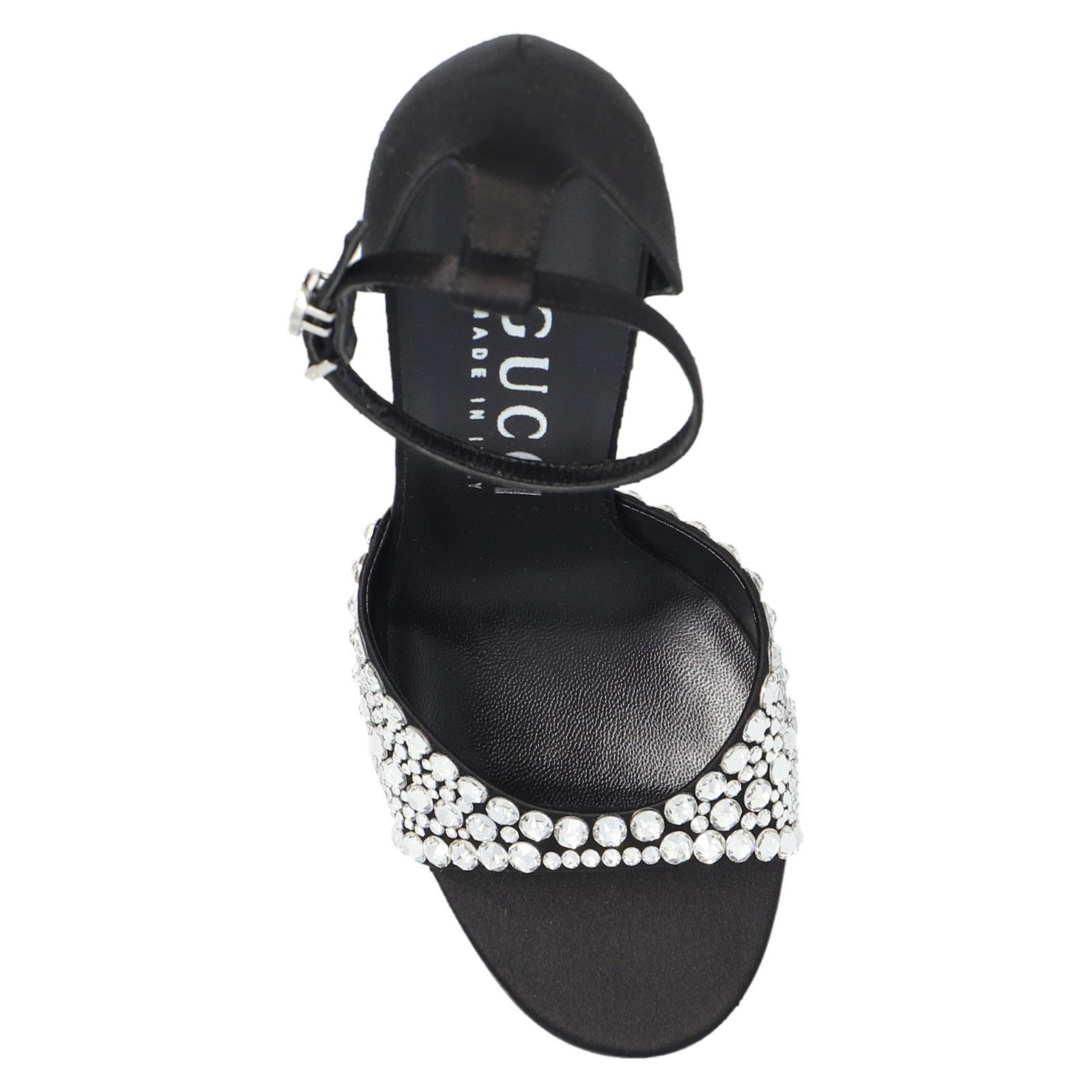 Gucci GUCCI Interlocking G Crystal Embellished Black Sandals New & Size US 11 / IT 41 - 4 Thumbnail