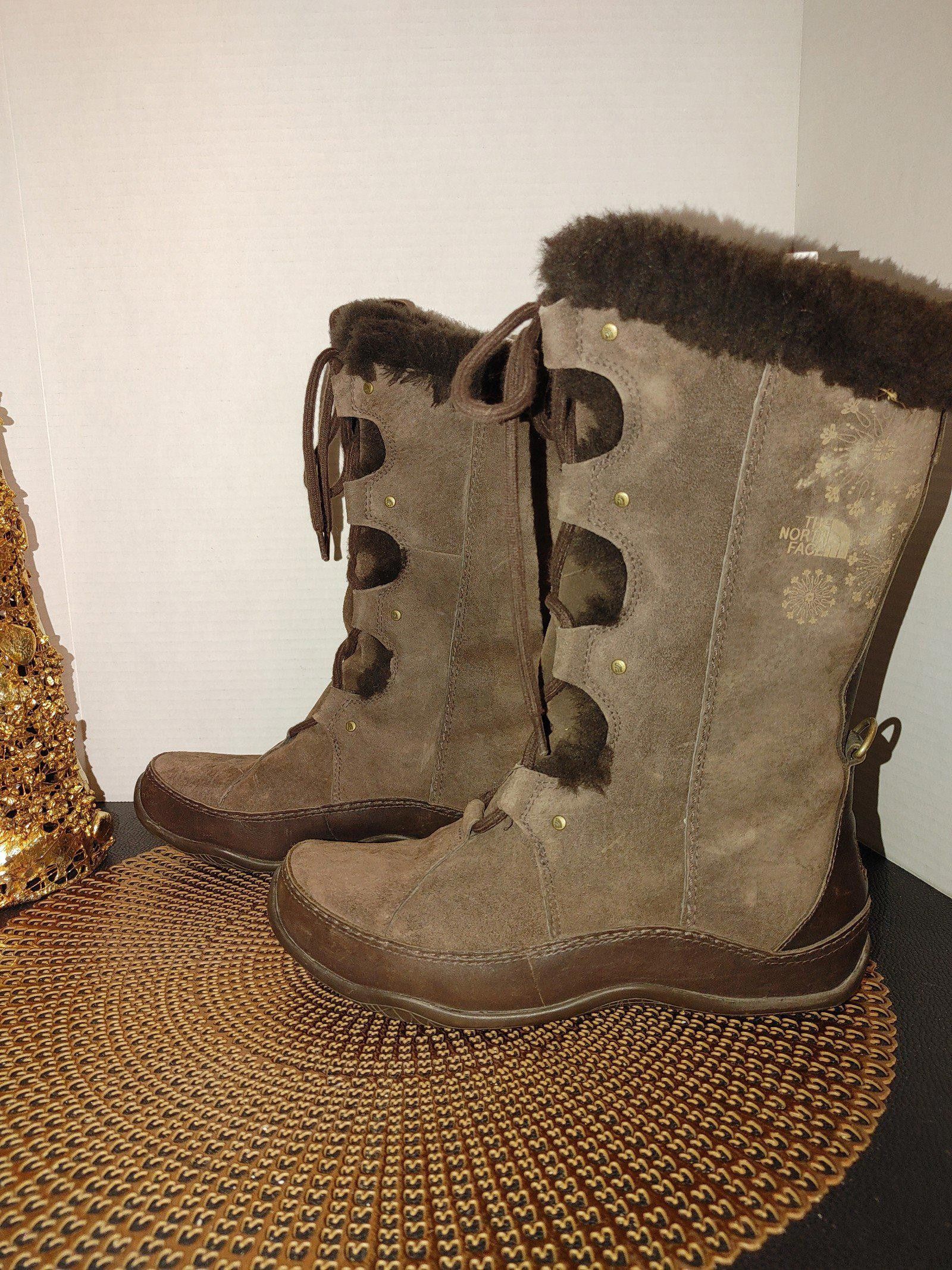 The North Face The North Face Abby III Suede/Leather Faux Fur Boots Size 7 Size US 7 / IT 37 - 1 Thumbnail