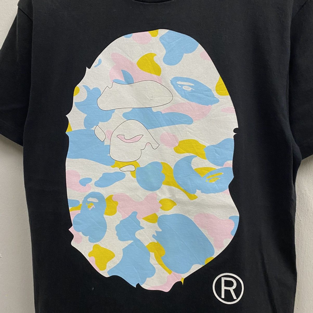 Bape VINTAGE‼️Cotton Candy Camo Ape Head Tee Size US M / EU 48-50 / 2 - 5 Thumbnail