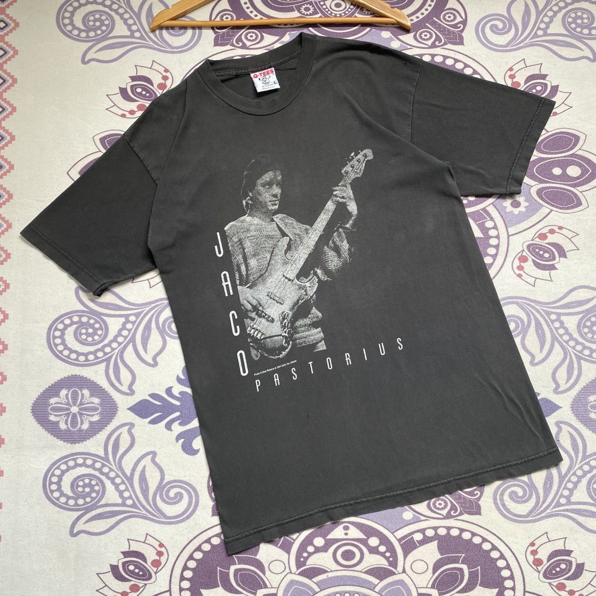 Vintage Rare🔥Vintage 90s Jaco Pastorius Shirt Big Logo Spell Out Size US L / EU 52-54 / 3 - 2 Thumbnail