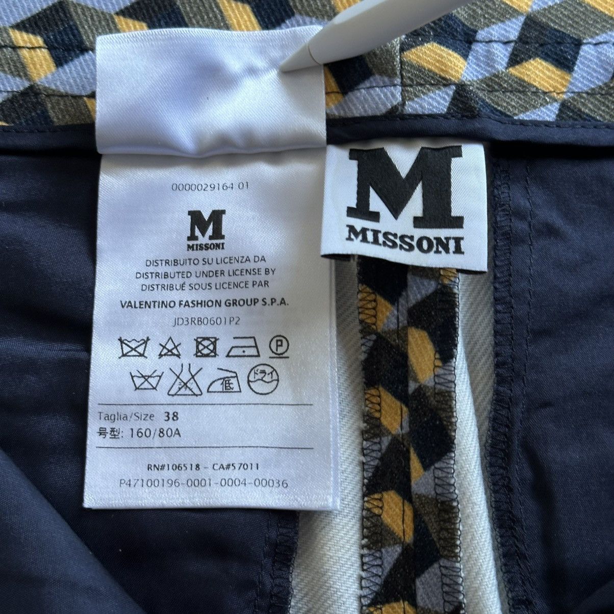 Missoni MISSONI Geometric Pattern Slim Fit Trousers Size 28" / US 6 / IT 42 - 5 Thumbnail