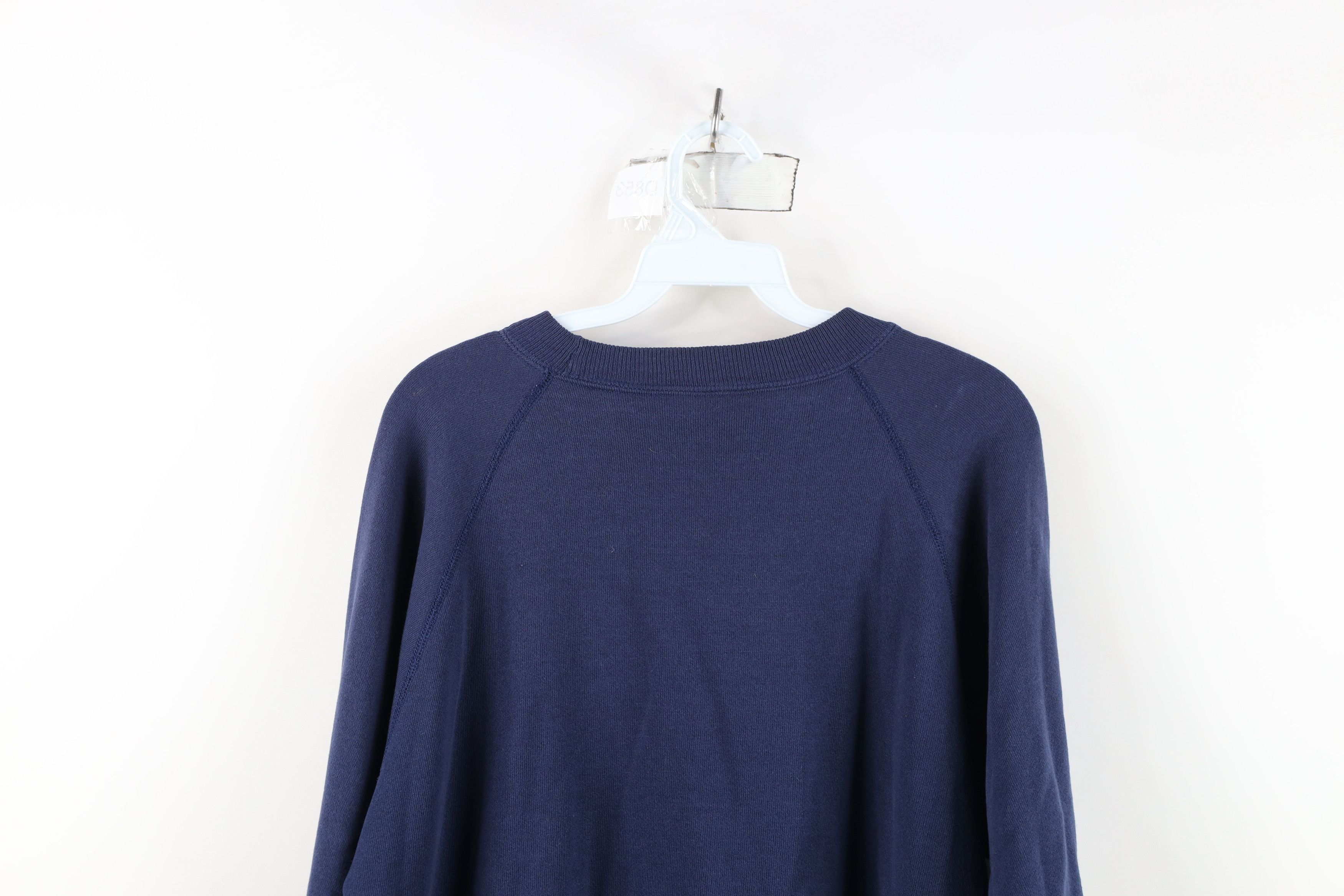Hanes Vintage 80s 90s Hanes Crewneck Sweatshirt Navy Blue USA Size US L / EU 52-54 / 3 - 14 Thumbnail