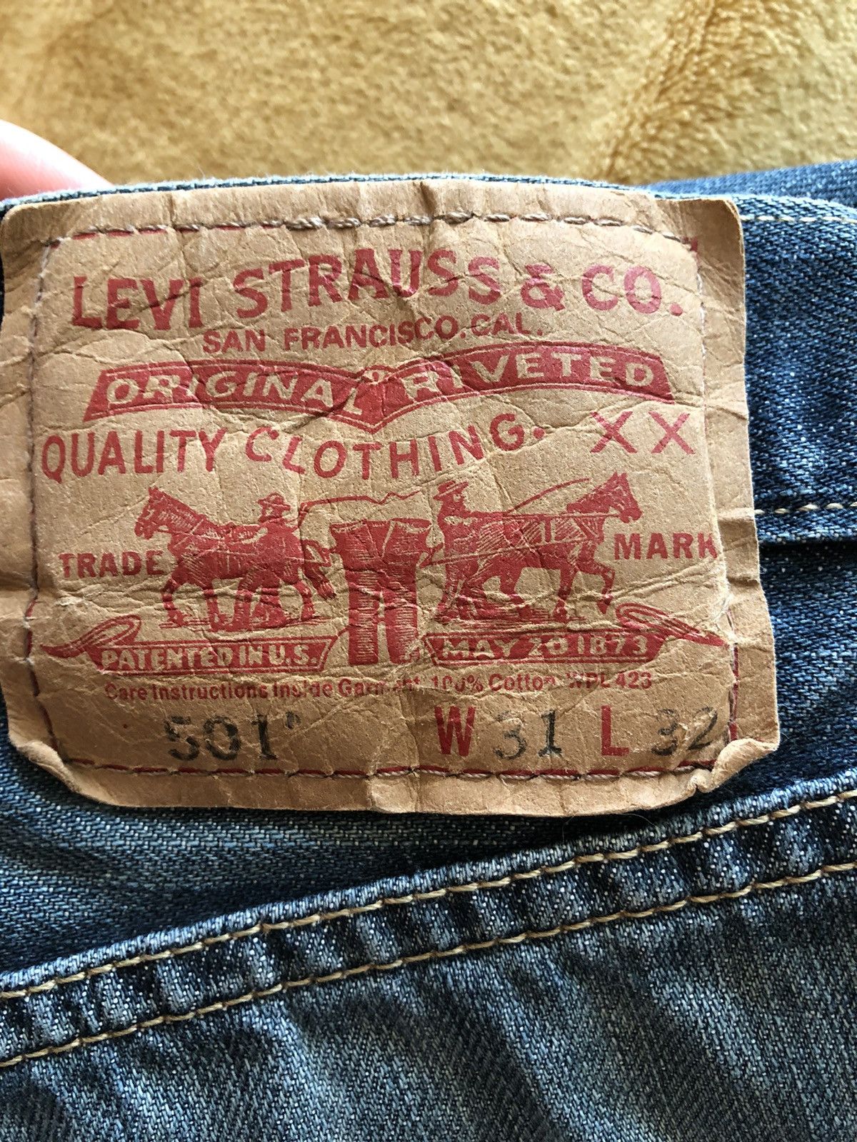 Levi's × Vintage LEVI’S 501 VINTAGE CLASSIC DENIM JEANS PANTS Size US 31 - 3 Thumbnail