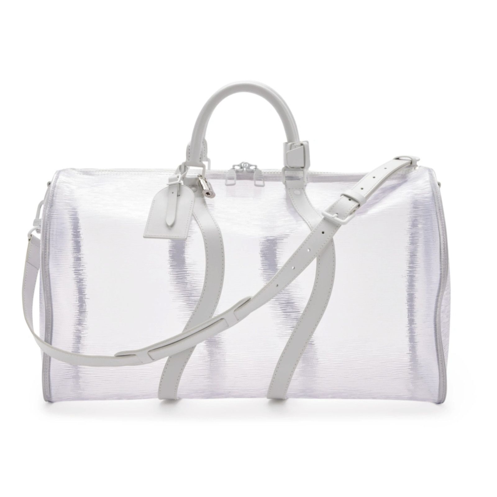 Louis Vuitton Louis Vuitton Clear Epi White Duffle Weekend Travel Bag Size ONE SIZE - 3 Thumbnail