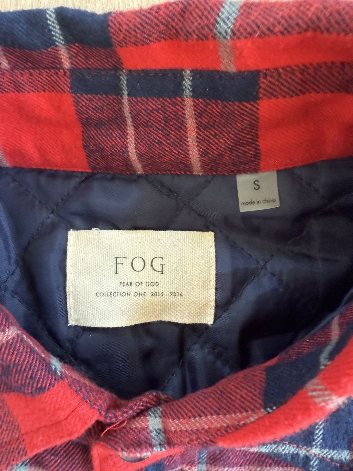 Fear of God FOG Fear of God Quilted Flannel Plaid Size US S / EU 44-46 / 1 - 3 Thumbnail