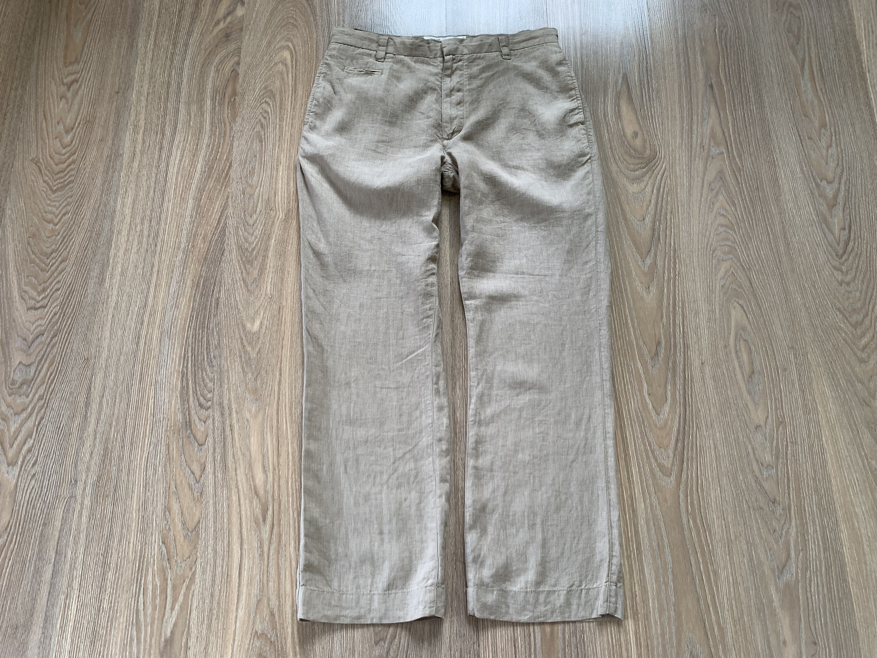 NEXT Next Mens Beige Casual Linen Pants Trousers Size US 31 - 11 Thumbnail