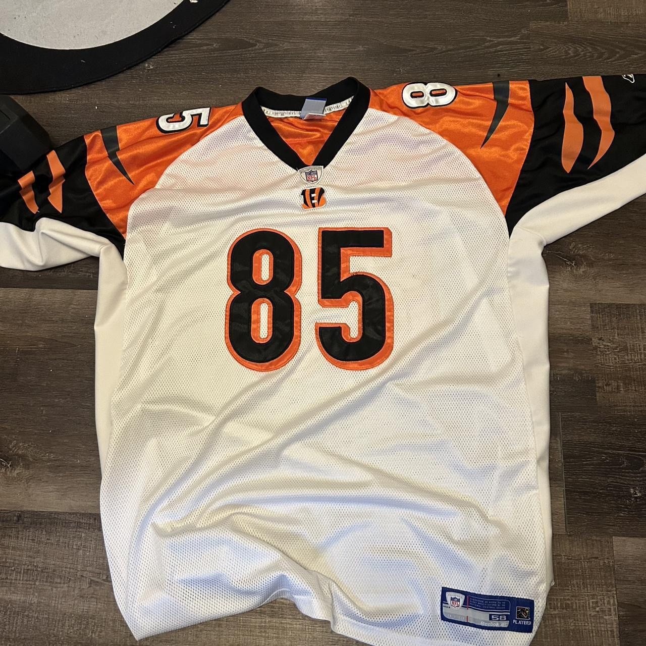 Reebok Orange and white C. Johnson Cincinnati Bengals jersey Size US XL / EU 56 / 4 - 1 Thumbnail
