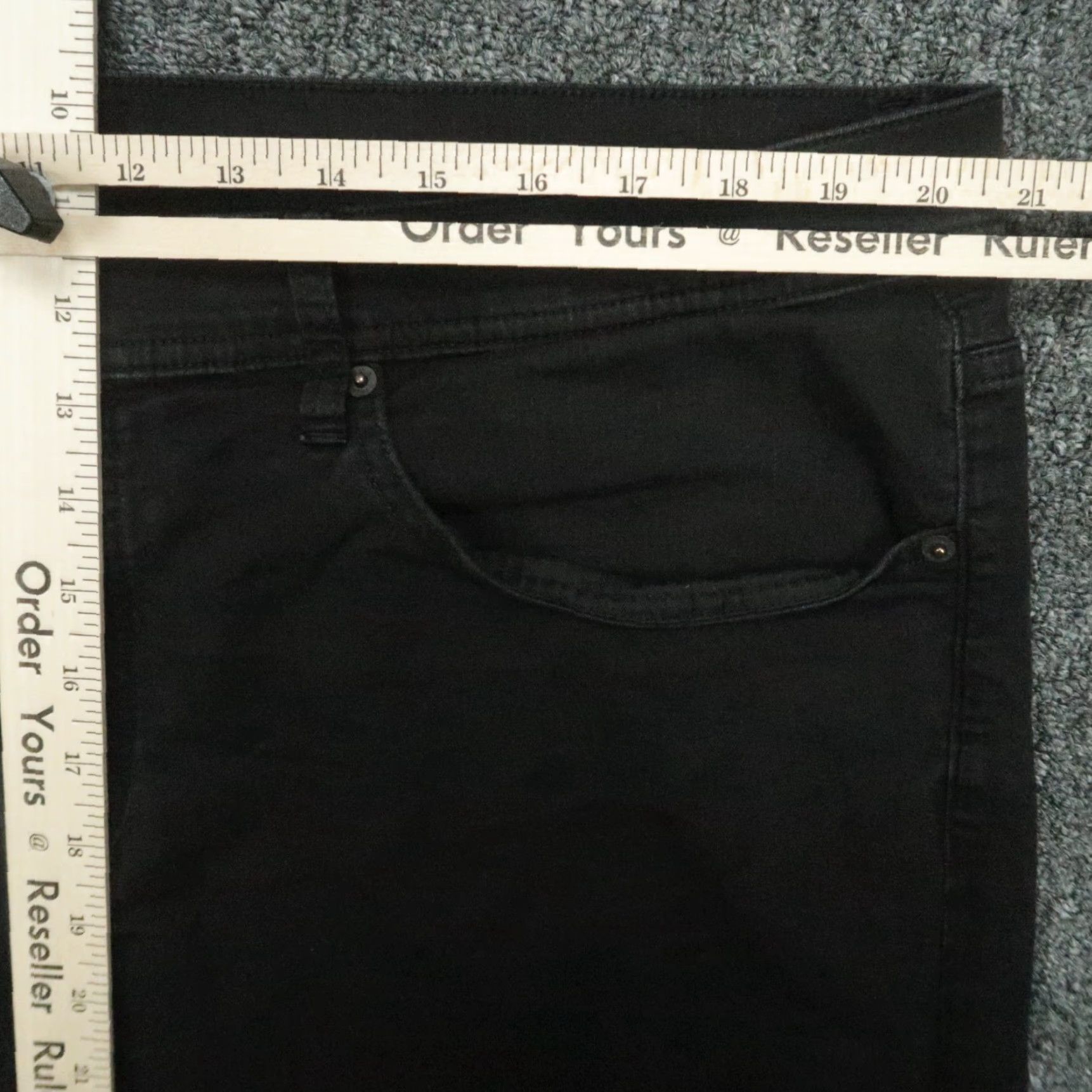 TravisMathew Travis Mathew Jeans Mens 40x33 Black 5 Pocket Straight Denim Legacy Size US 40 / EU 56 - 7 Thumbnail