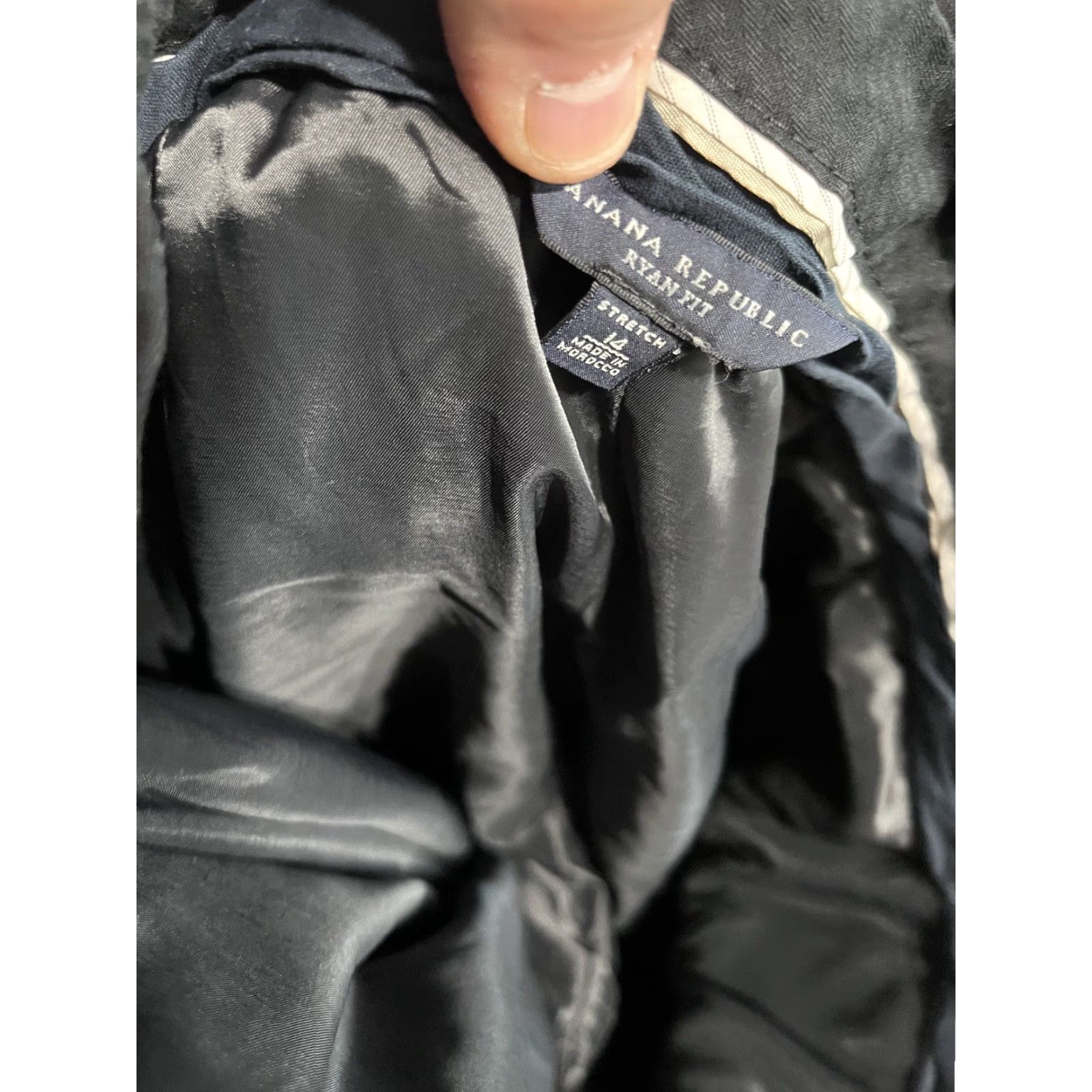 Banana Republic Banana Republic Womens Pants Black Mid Rise Ryan Fit Straight Stretch 14 Pants Regular 14 Black Size 36" / US 14 / IT 50 - 5 Thumbnail
