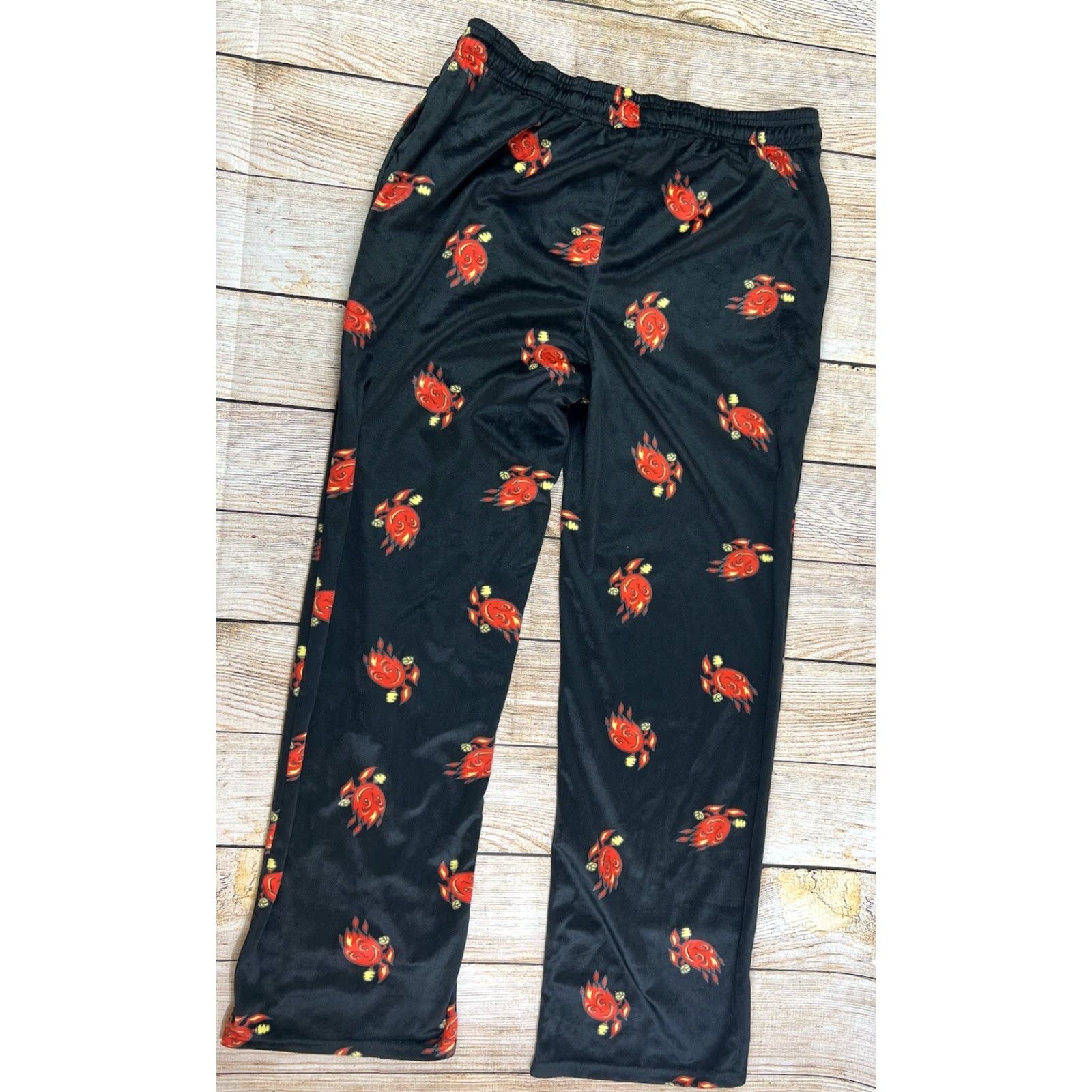 Vintage Cheetos Flaming Hot Soft Pajama Bottoms Lounge Pants Size Large Black Pockets Men Lounge Pants Drawstring Elastic Size US 33 - 2 Thumbnail