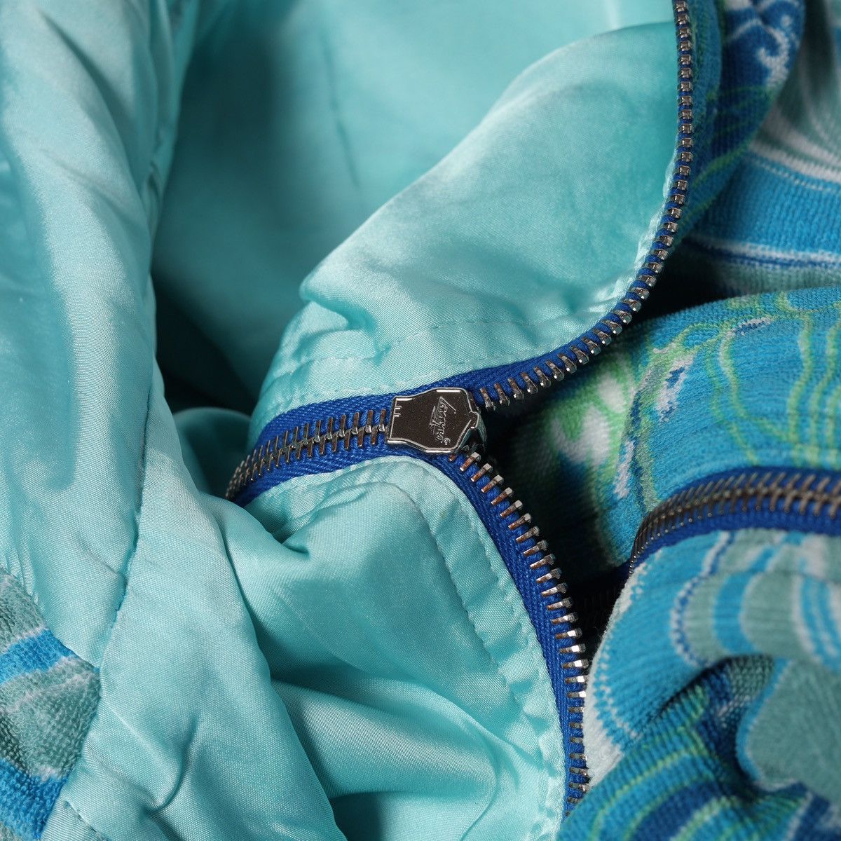 Dolce & Gabbana Dolce Gabbana Printed Flowers Floral Light Blue Zip Hoodie Size XS / US 0-2 / IT 36-38 - 11 Thumbnail