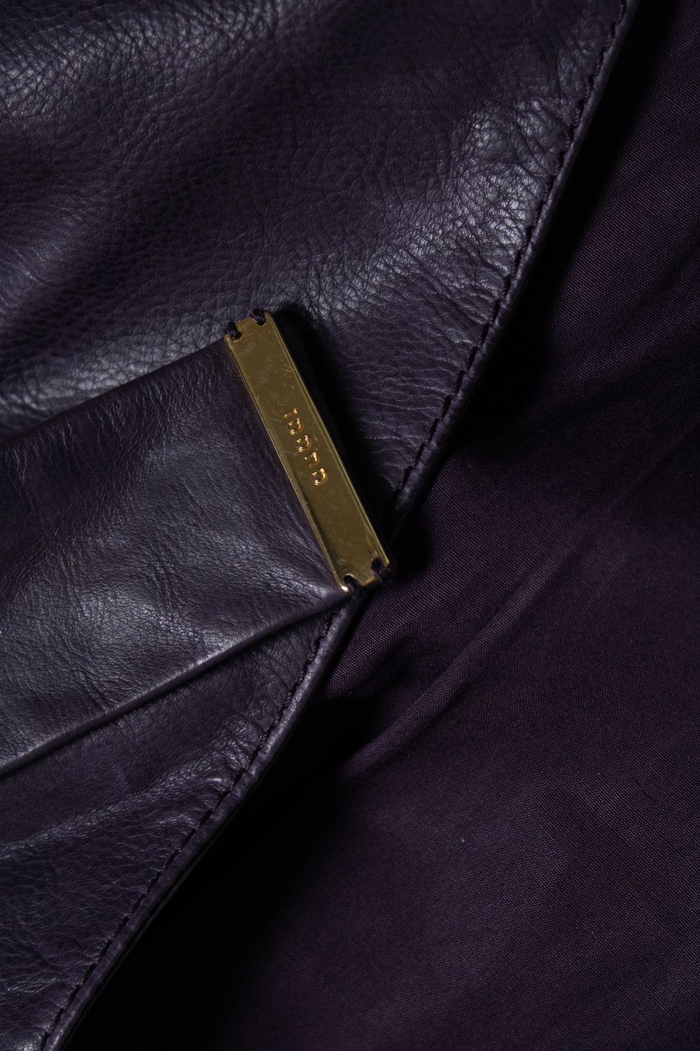 Gucci Gucci, Purple leather biker jacket Size XS / US 0-2 / IT 36-38 - 7 Thumbnail