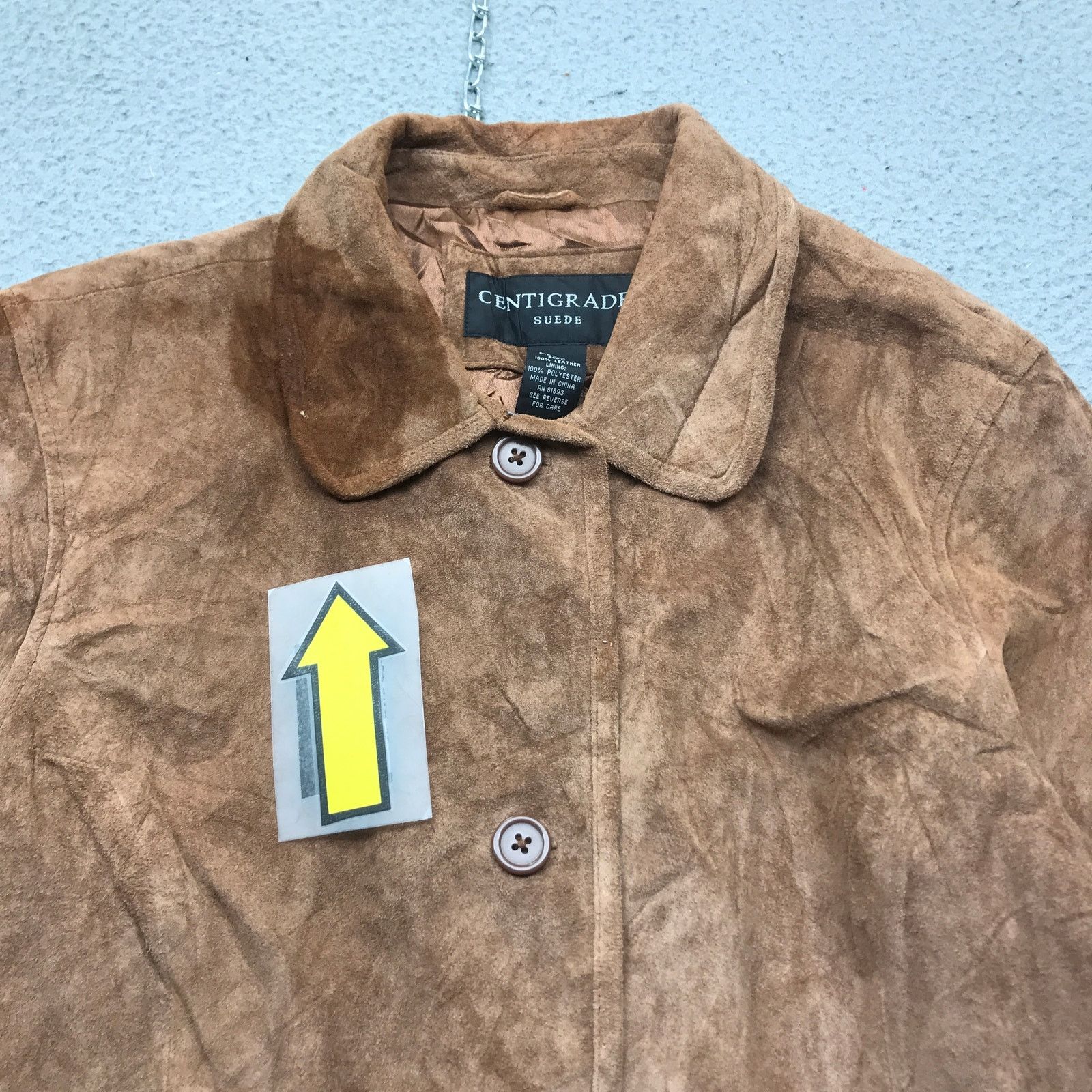 Other Centigrade Suede Leather Lined Trench Coat Jacket Womens M Size M / US 6-8 / IT 42-44 - 10 Thumbnail
